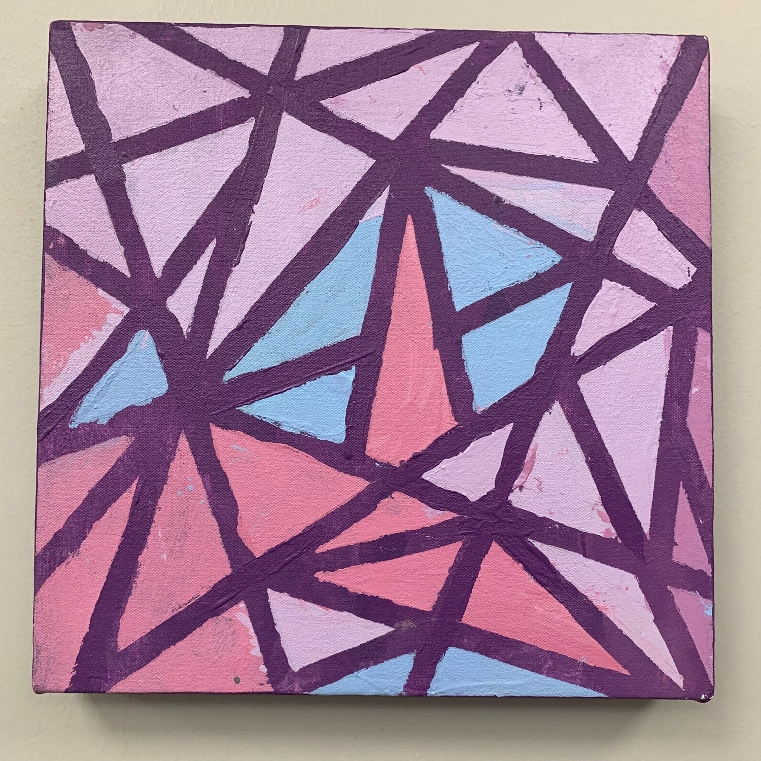Erin Betz, Soft Triangles, Acrylic on Canvas
