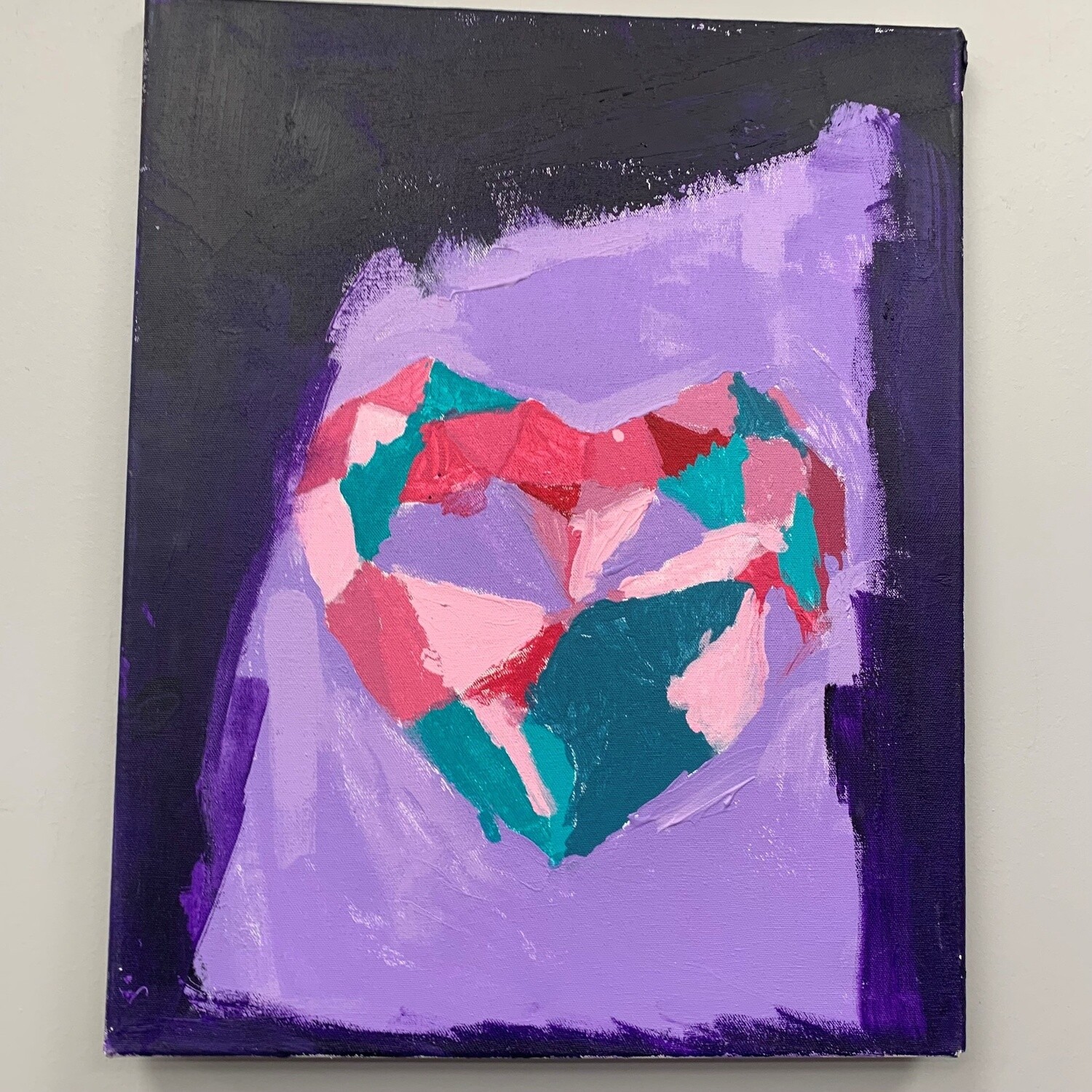 Erin Betz, Heart of Many Colors, Acrylic on Canvas