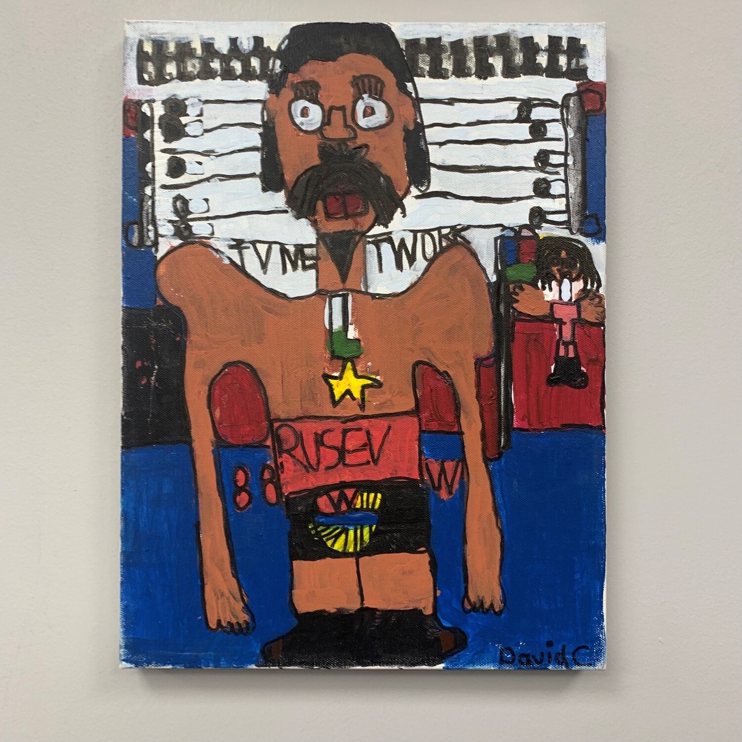 David Campbell, Rusev, Acrylic on Canvas