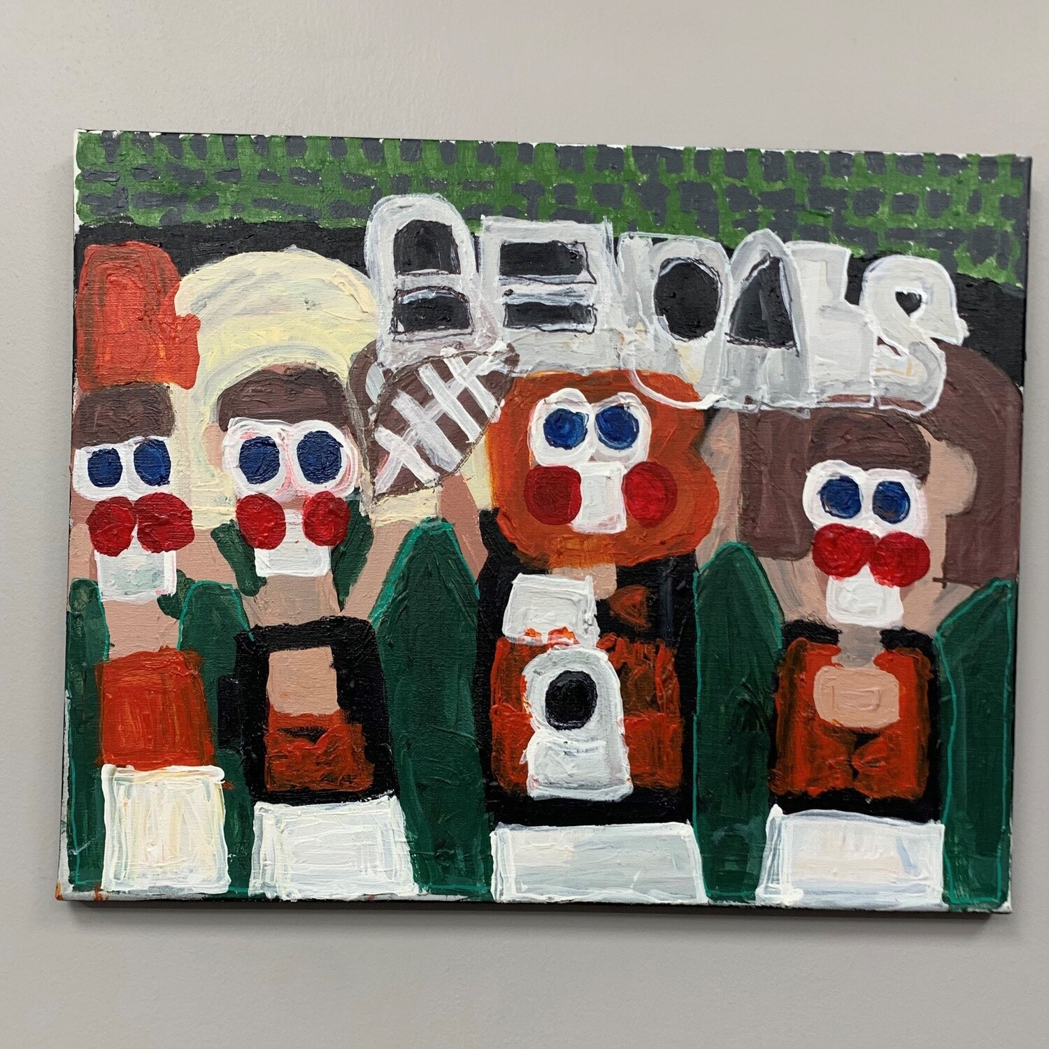 David Campbell, Team Spirit, Acrylic on Canvas