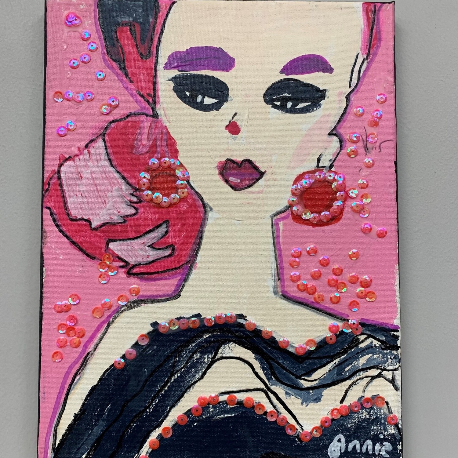 Annie Baxter, &#39;Barbie&#39;, Acrylic on canvas