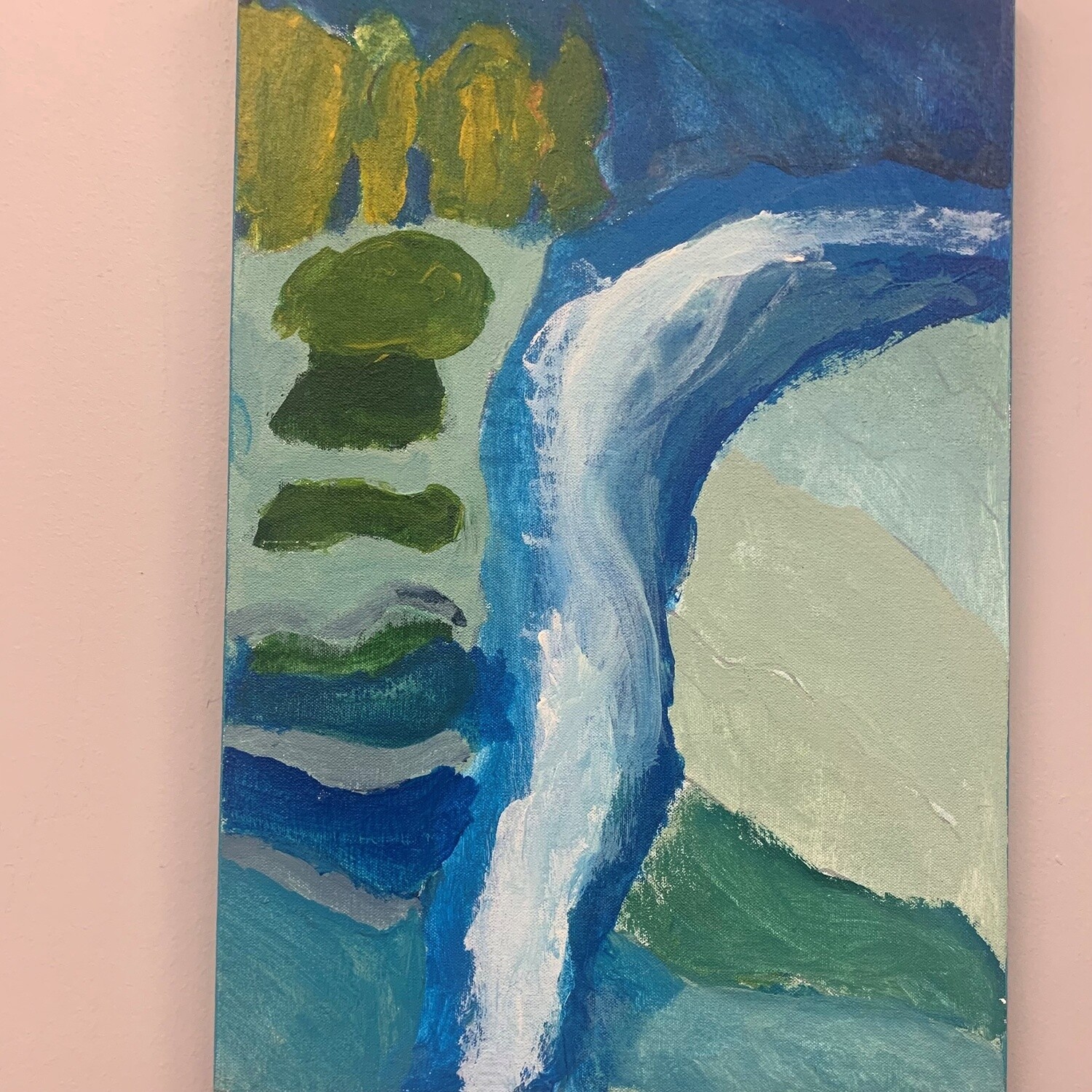James Egan, Acrylic on Canvas, &#39;Rushing River&#39;