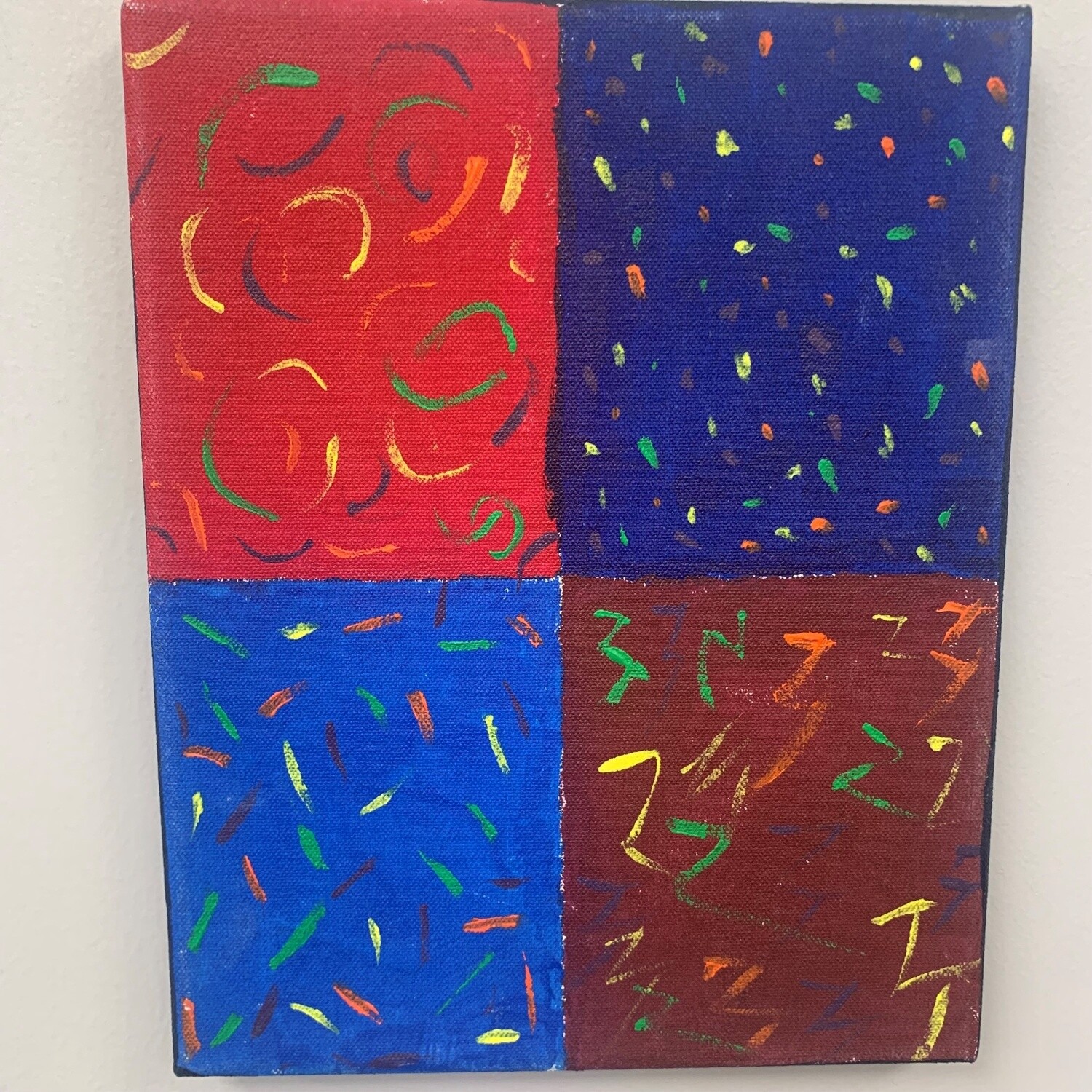 Morgan Gattermeyer, Four Corners, Acrylic on Canvas
