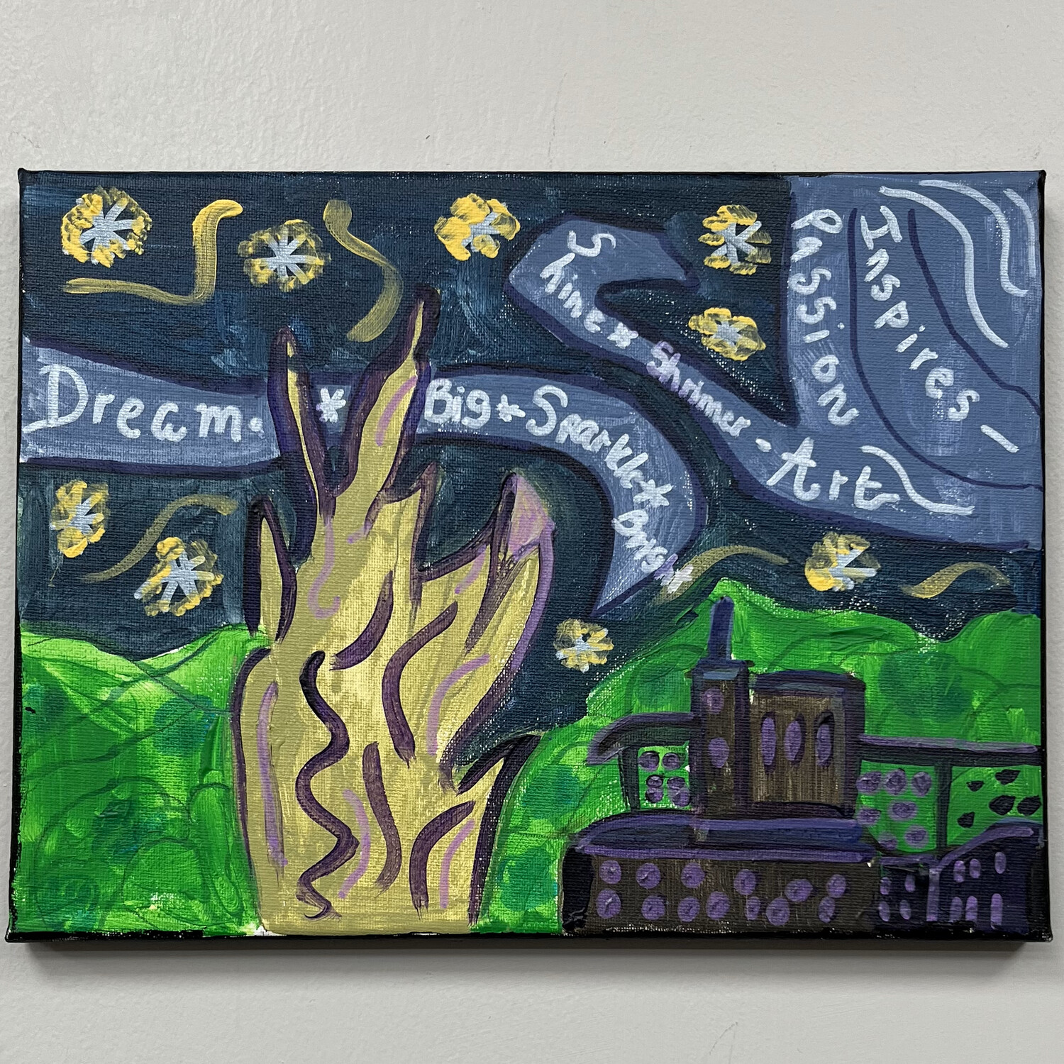 Beth Shaw, &#39;Starry Night Sky&#39;, Acrylic on canvas