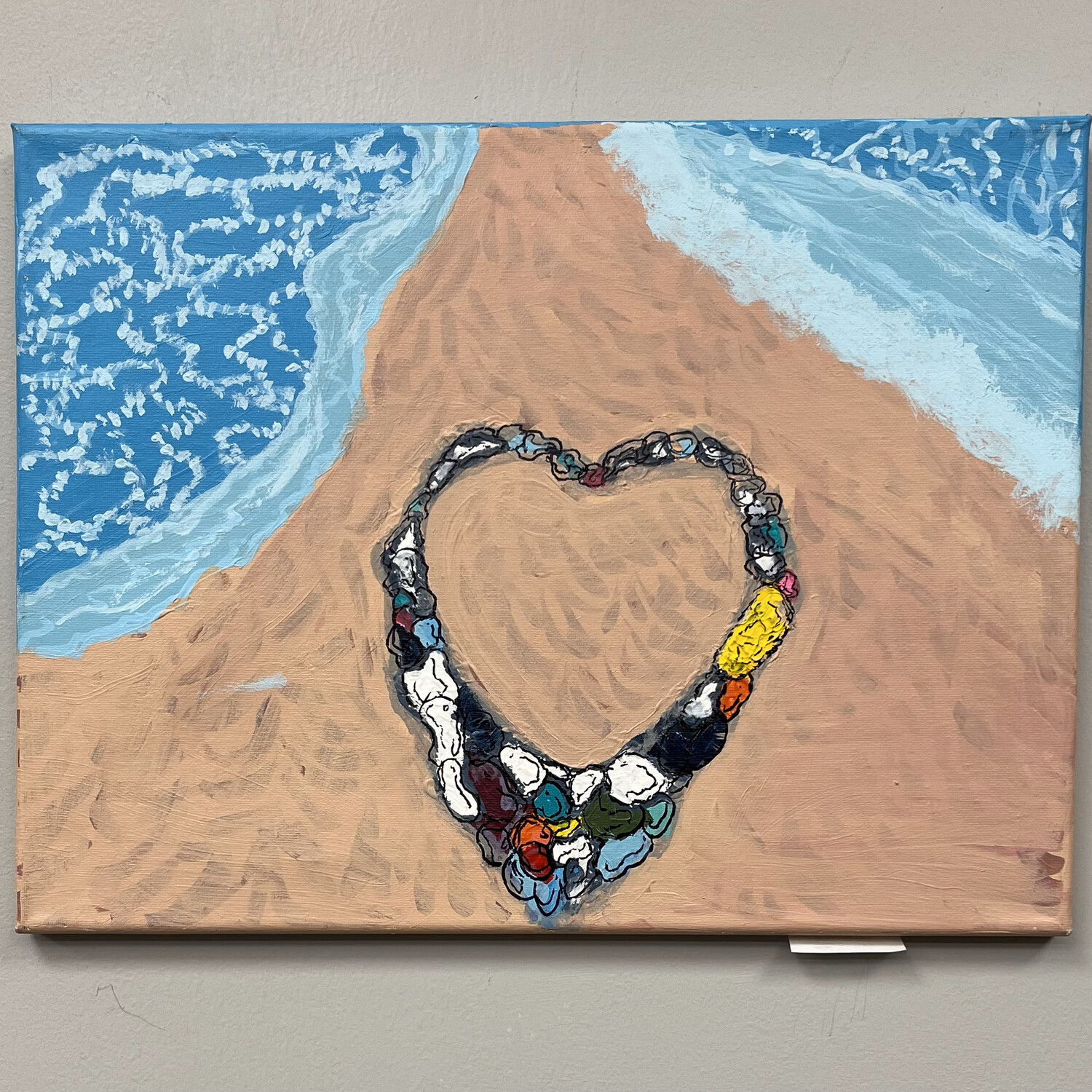 Ashley Ritter, &#39;Loving The Beach&#39;, Acrylic on canvas