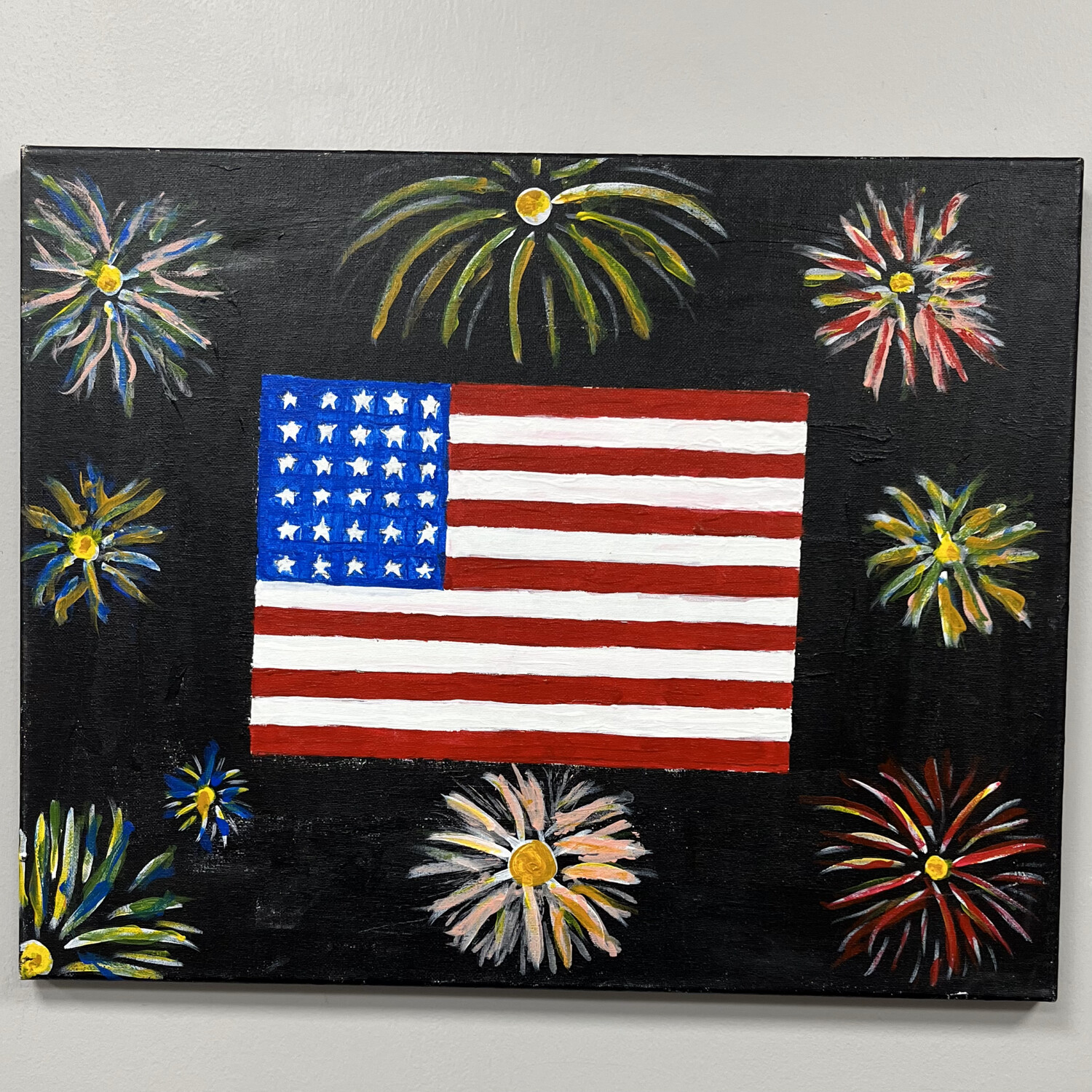 Jonathan McDowell, Freedom Aglow, Acrylic on Canvas