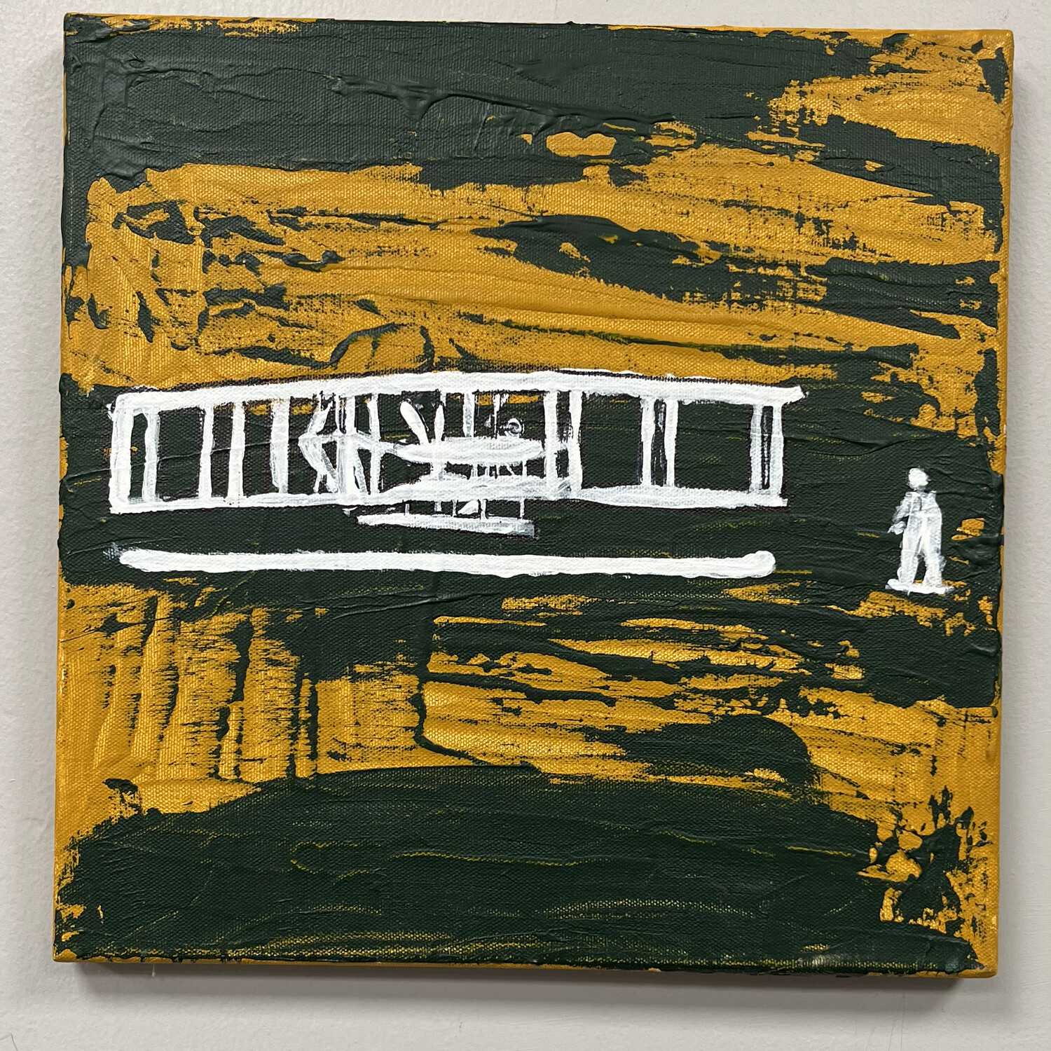 Jonathan Mcdowell, The Wright to Fly, Acrylic on Canvas