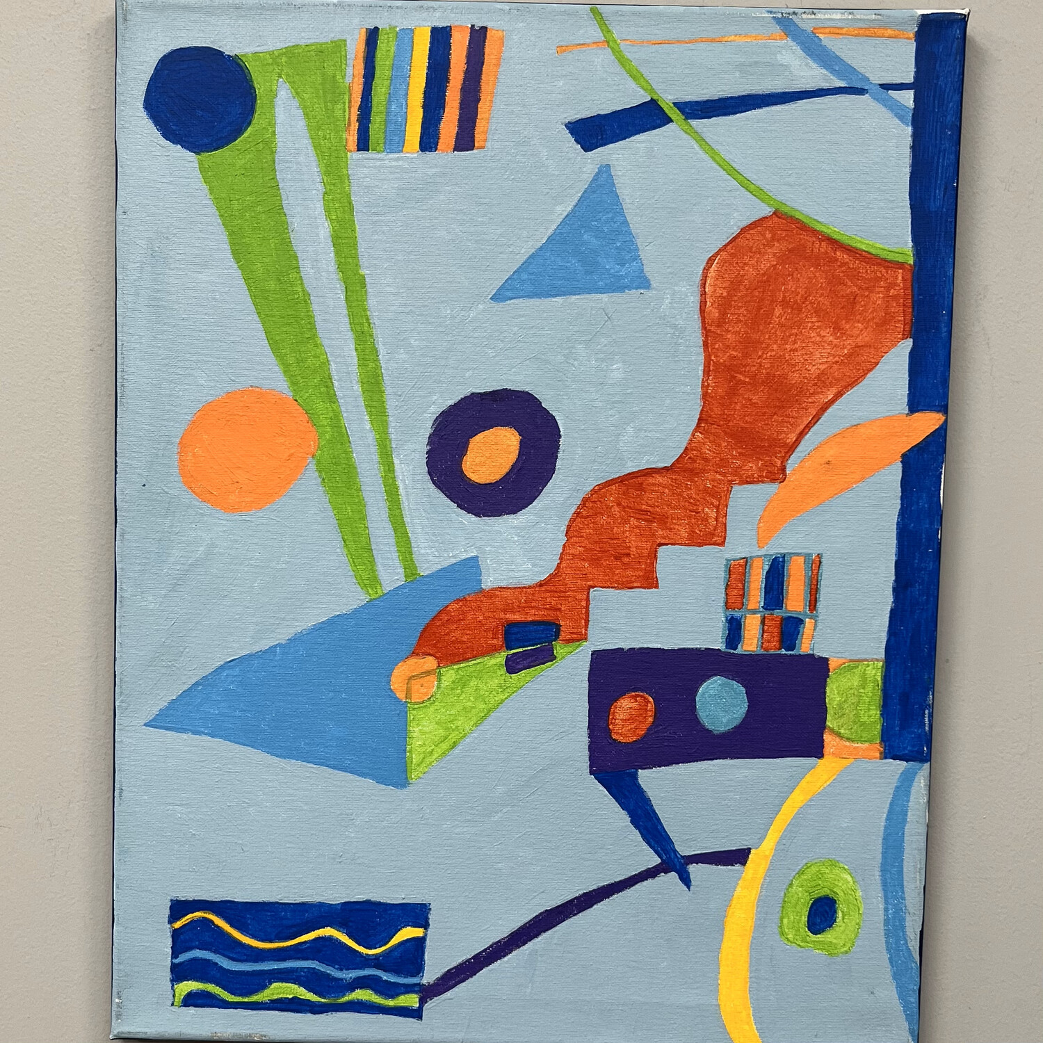 Allison Davis, Outer Shape, Acrylic on Canvas