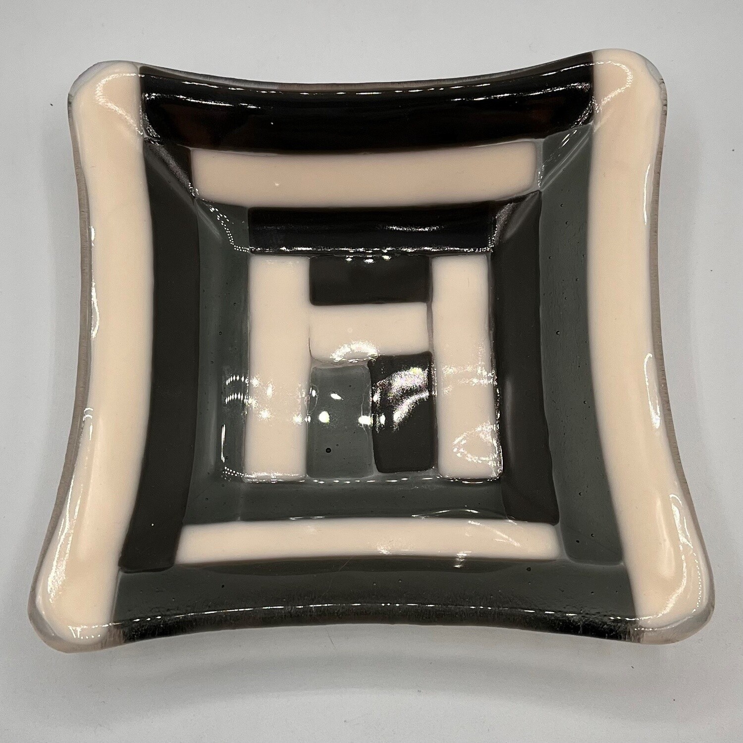 David Campbell, Square Dish, Grey &amp; White