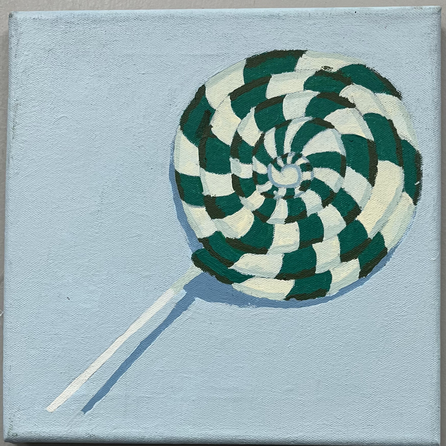 Garrett Oldenburg, Acrylic on Canvas, 10x10 &quot;Lollipop&quot;