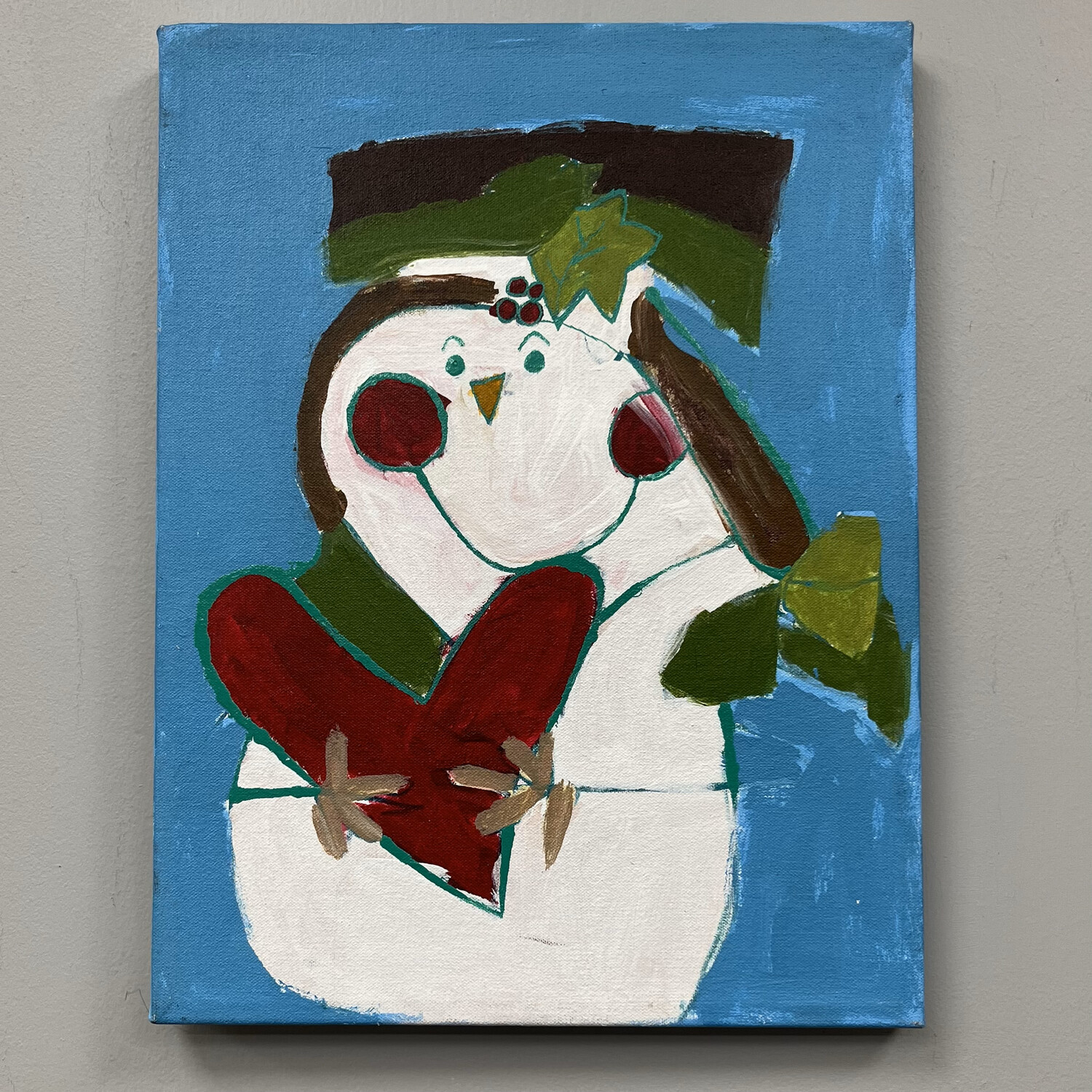 Mary Phifer, I Love Frosty, Acrylic on Canvas