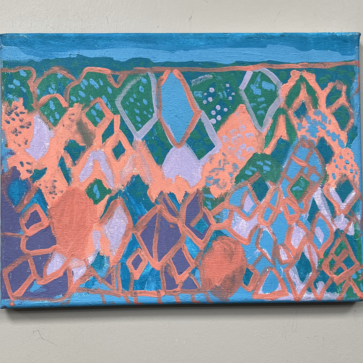 Kathryn Feldmann, &#39;Colorful Coral&#39;, Acrylic on canvas