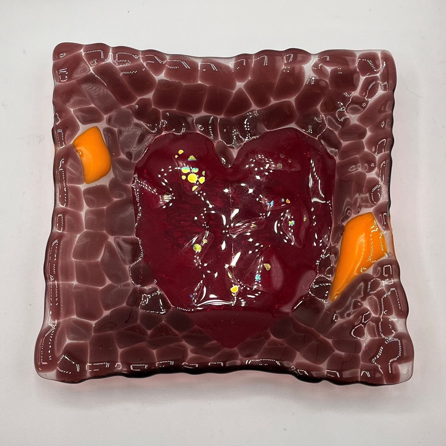 Tammy McCammon, Purple and orange glass dish