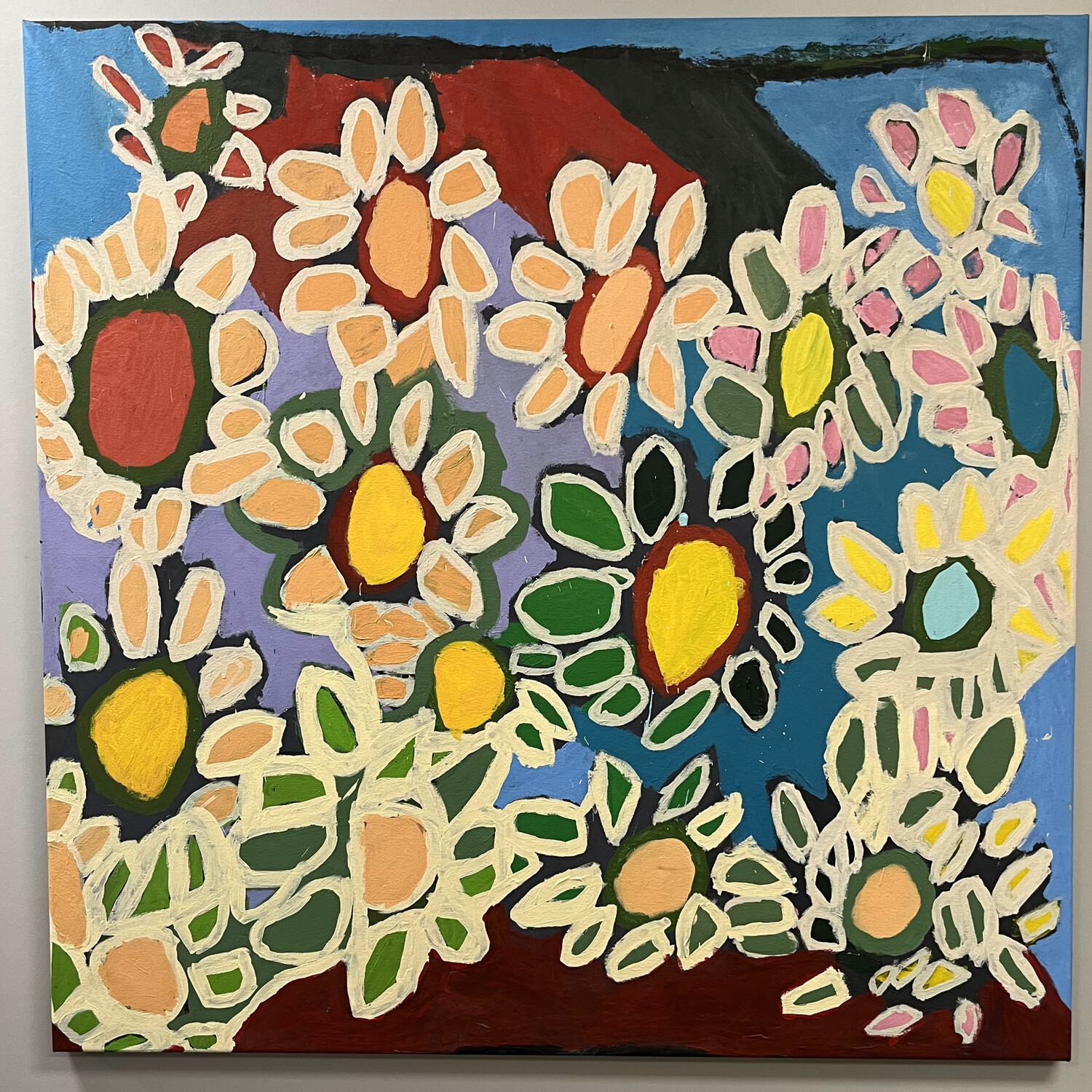 Brett Garrett, Spring Blooms, Acrylic on Canvas