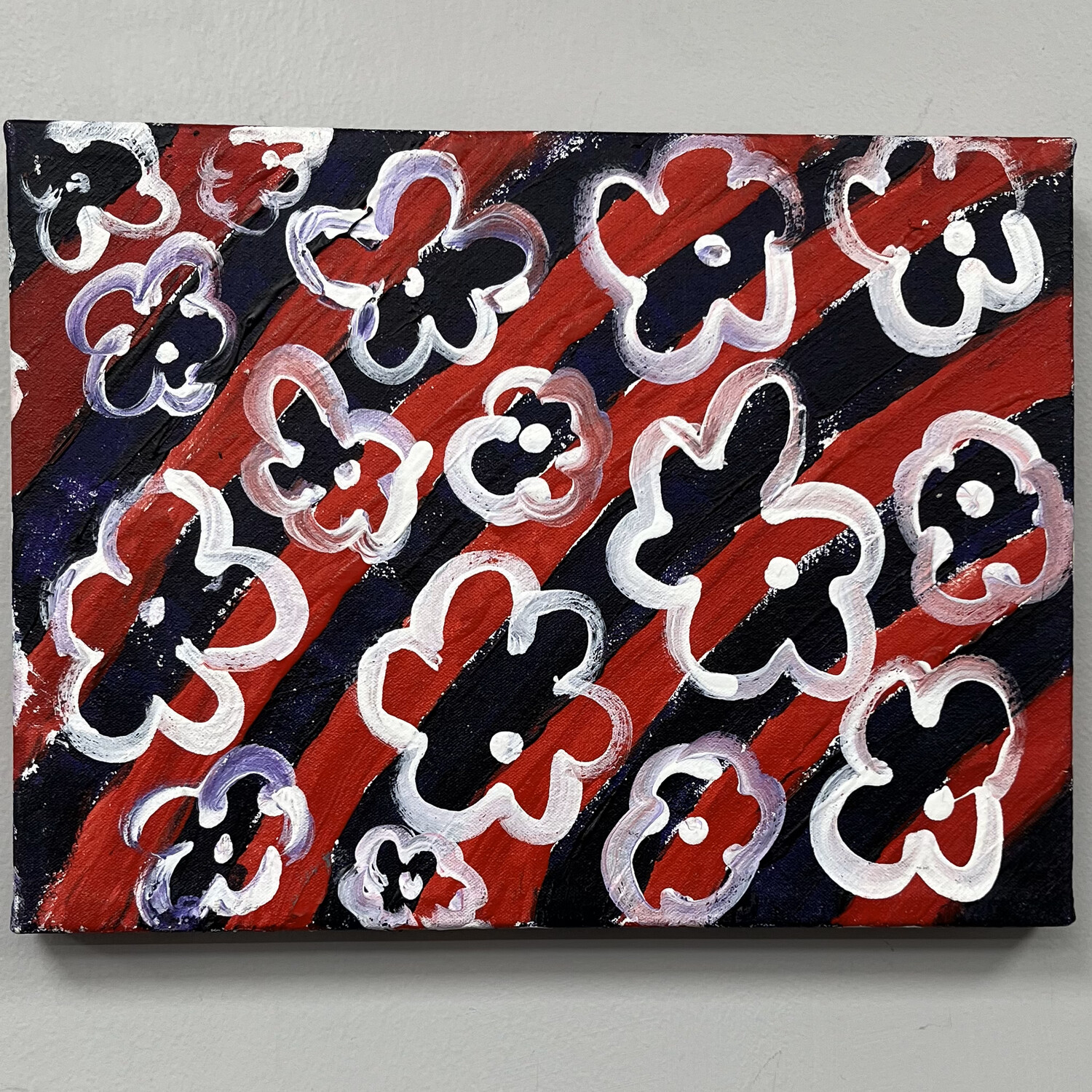 Megan Hill, Flower Tornado, Acrylic on Canvas