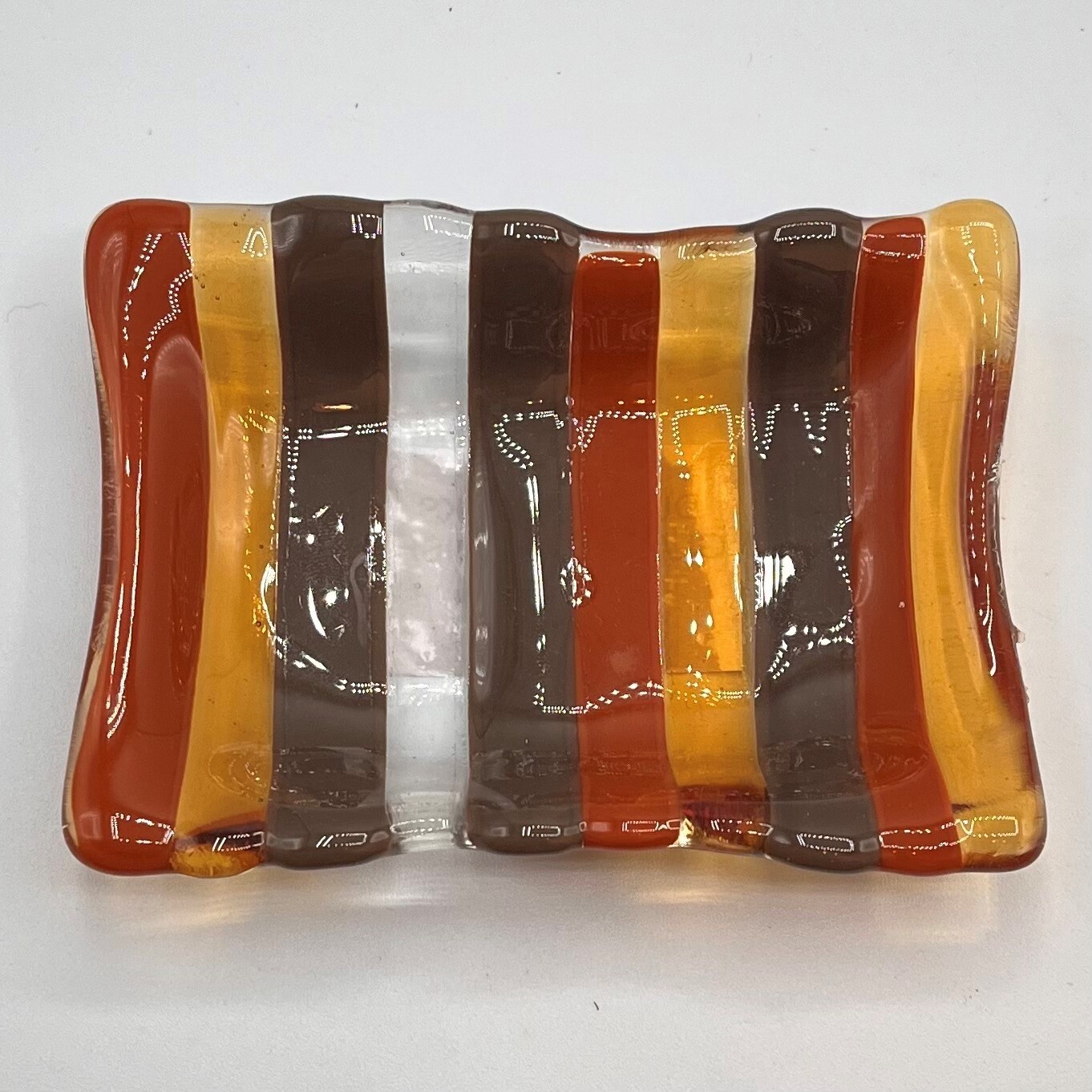 Duane Sparks, Fall colors glass soap dish