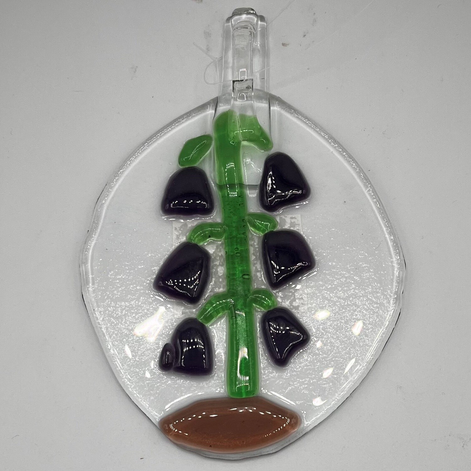 Mary Phifer, Purple droopy flower suncatcher