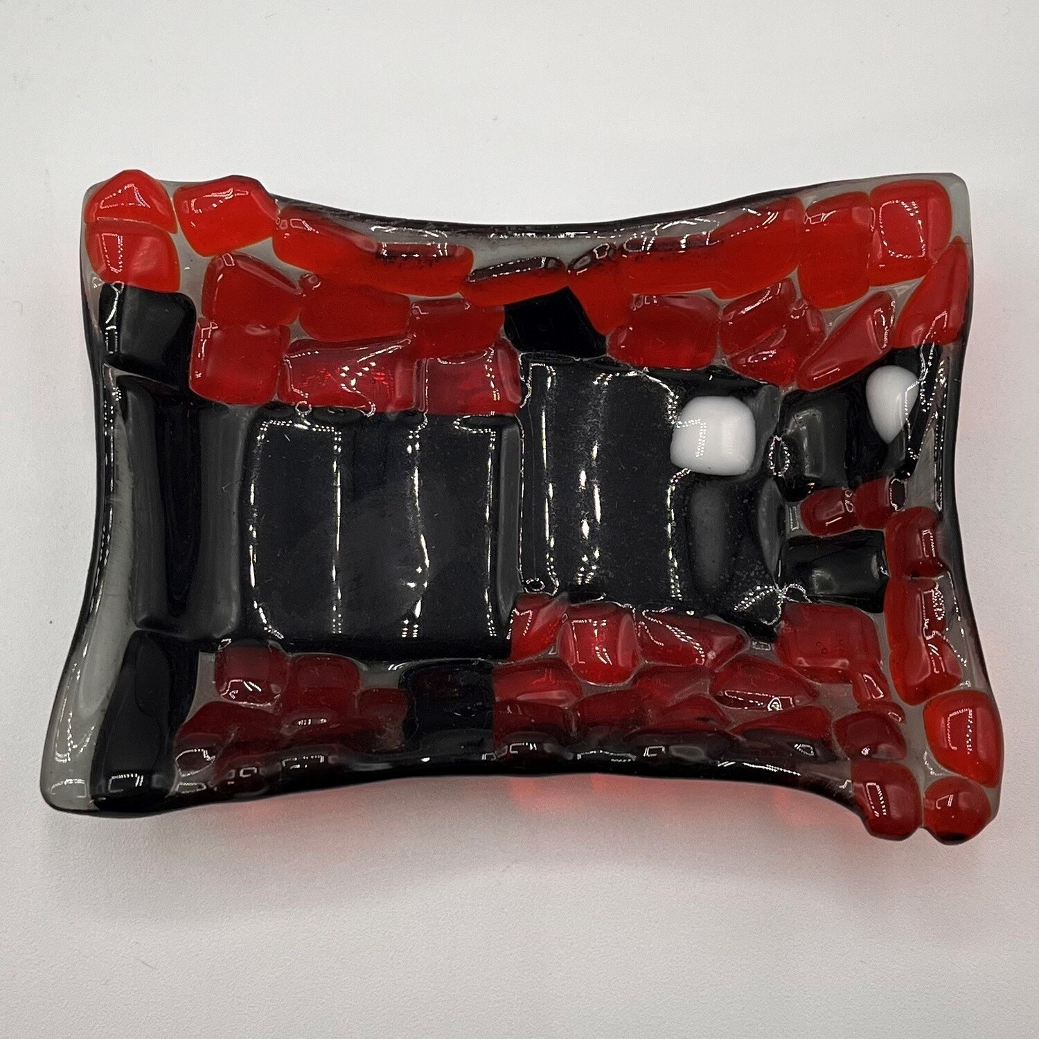 Duane Sparks, Soap Dish, Black Dog on Orange