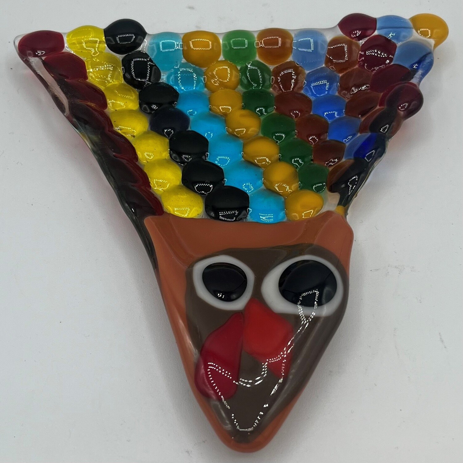 Kara Burgdorf, Colorful turkey glass dish