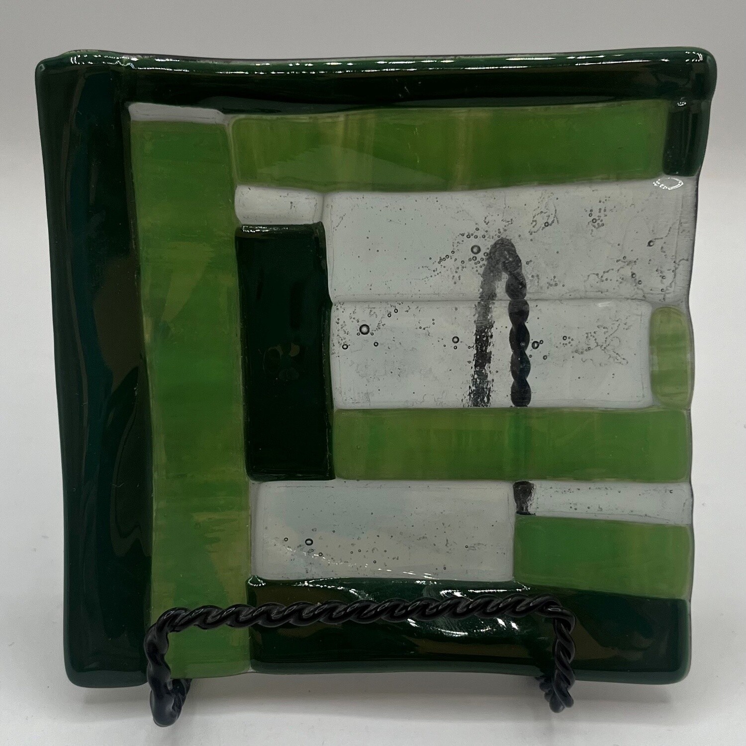 Mary Phifer, Multi-shade green glass dish