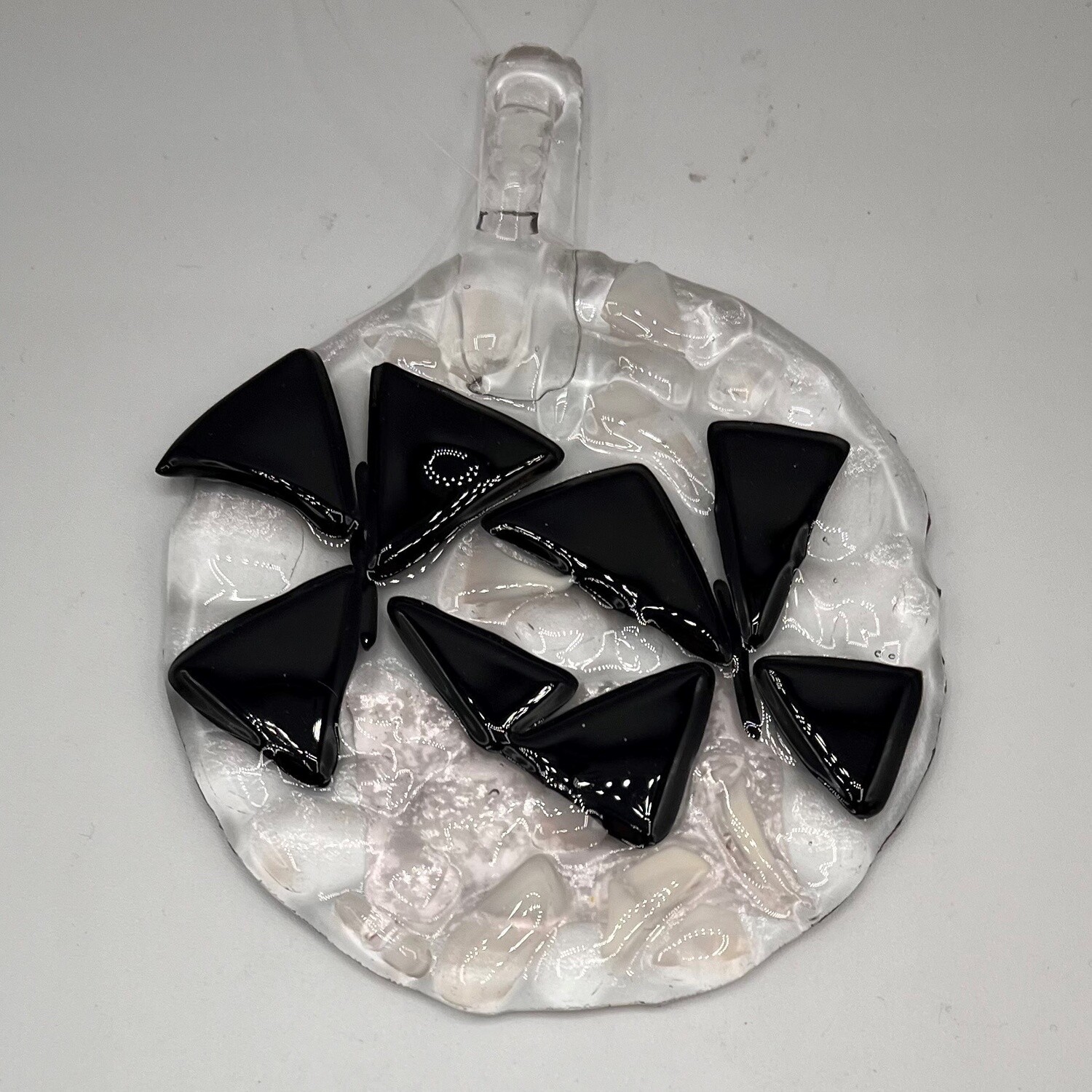 Evan Pohlman, Black butterflies glass suncatcher