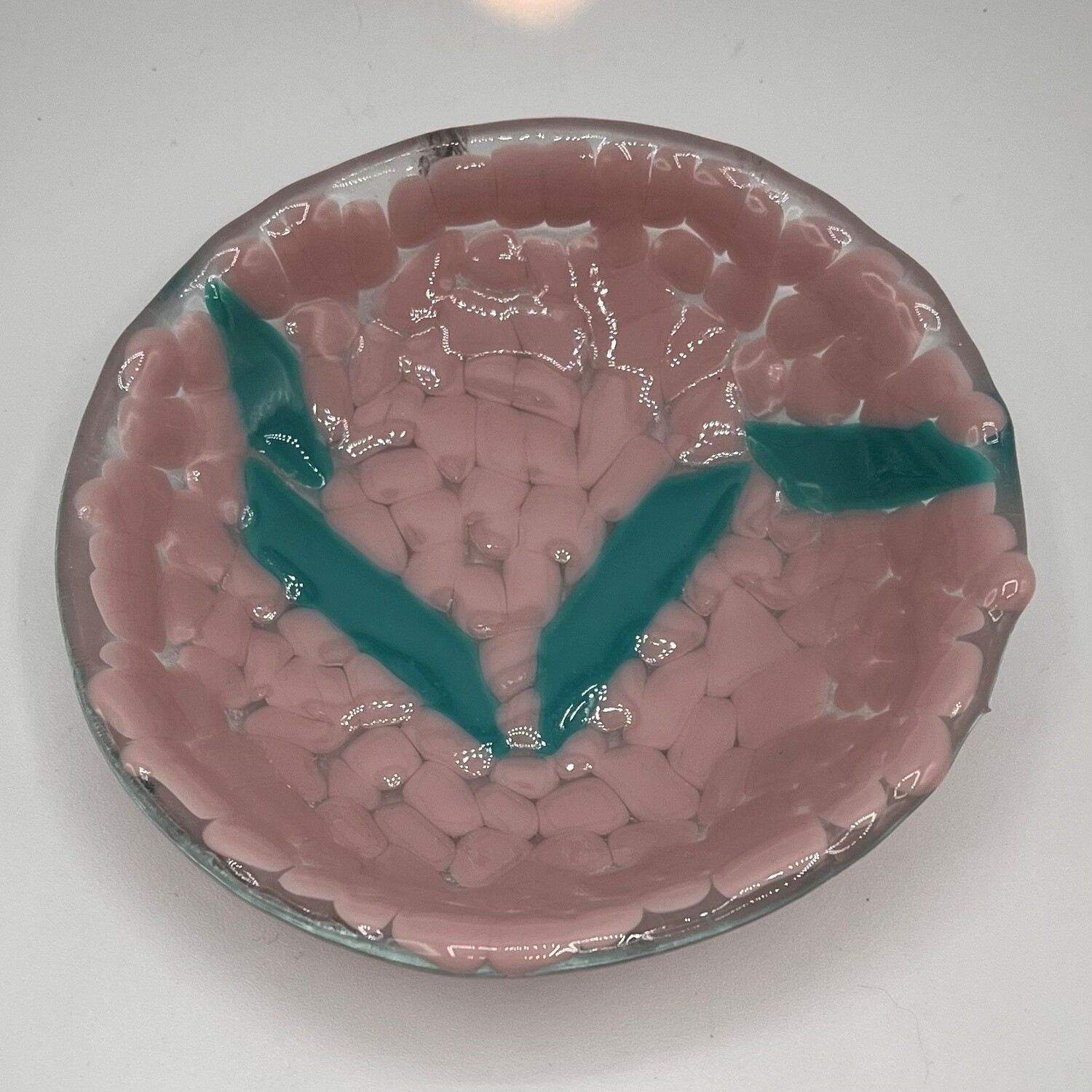 Erin Williams, Teal and purple glass dish