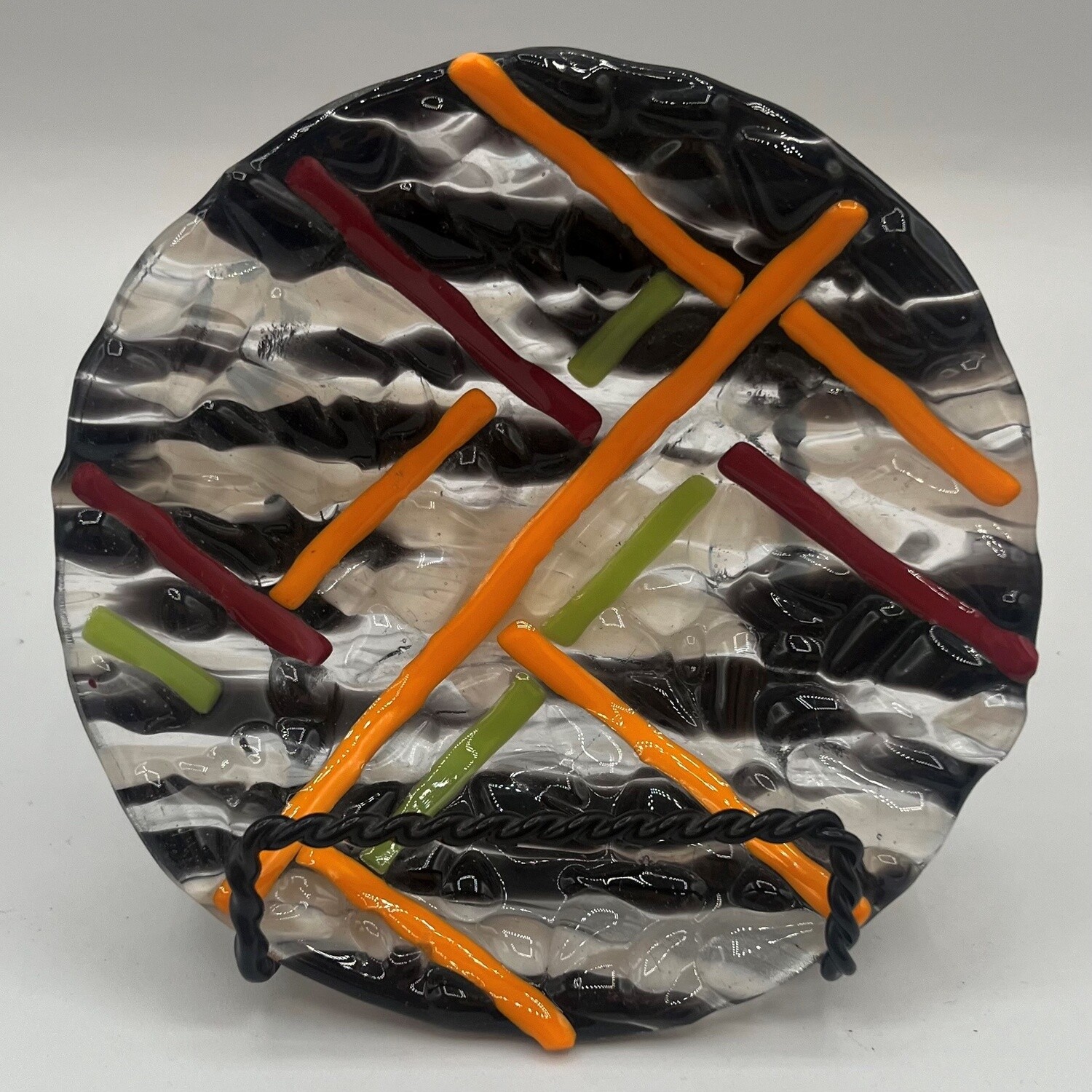 Andrea Walker, Multi-color lined glass bowl