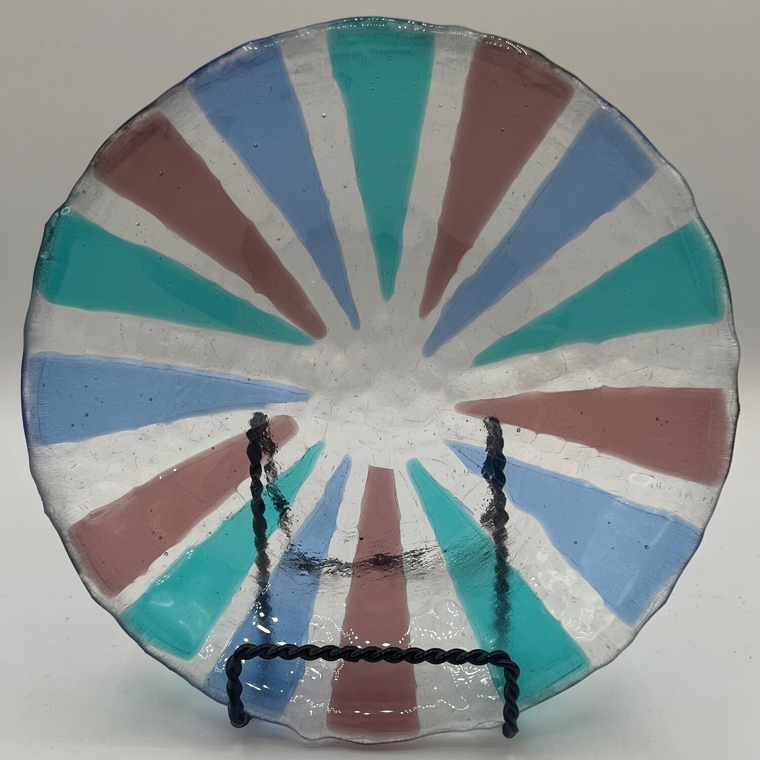 Tammy Mccammon, Purple and blue designed glass bowl