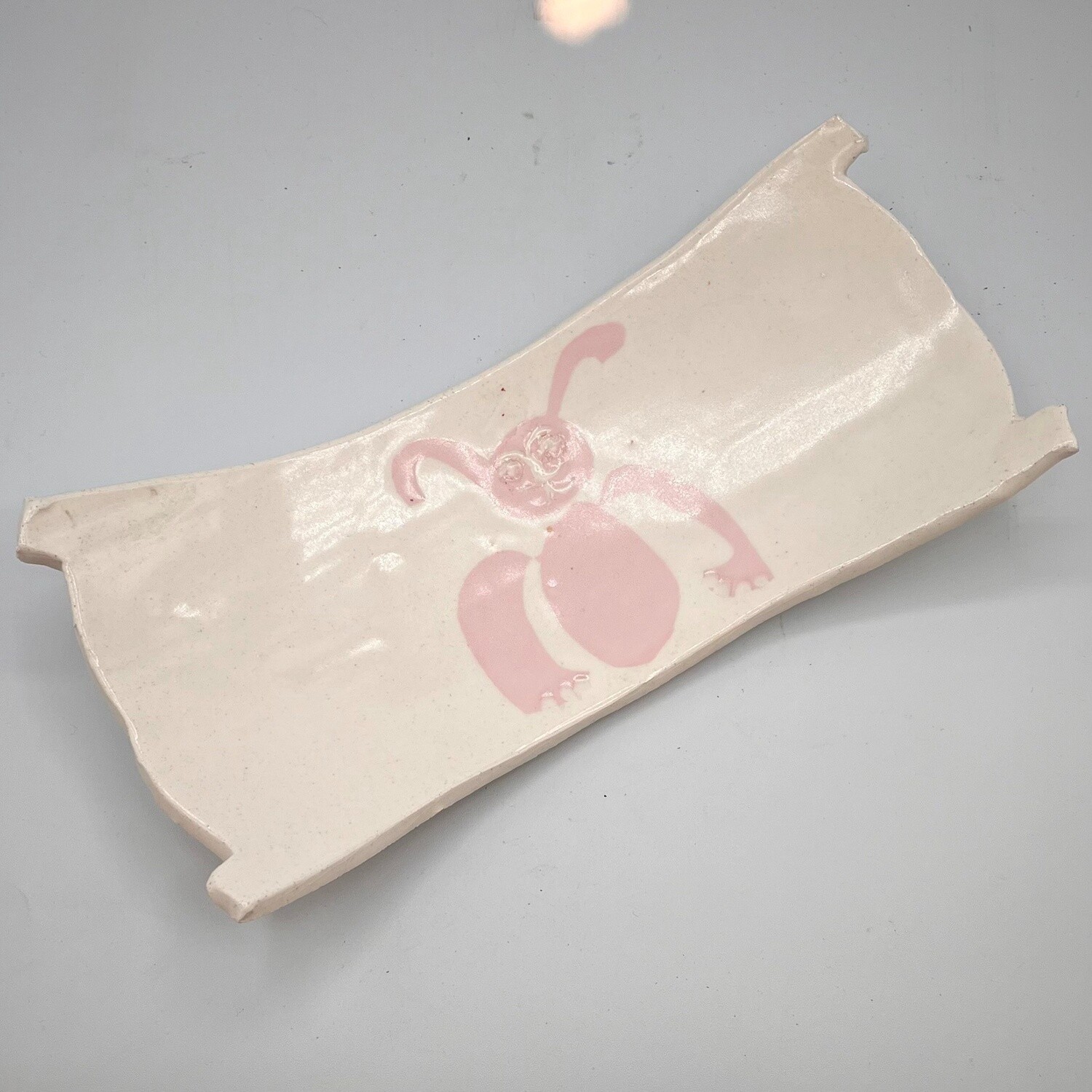Kara Burgdorf, Rectangular Dish, Rabbit