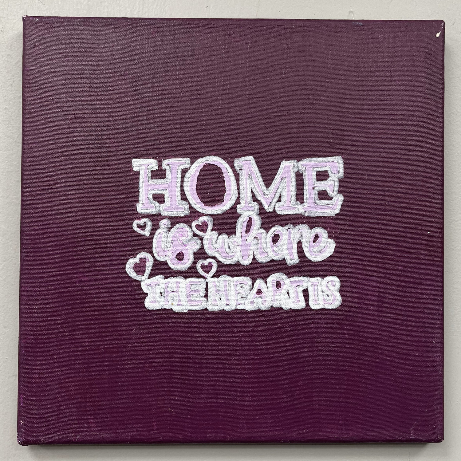 Courtney Malone, &#39;Home is where the heart is&#39;, Acrylic on canvas
