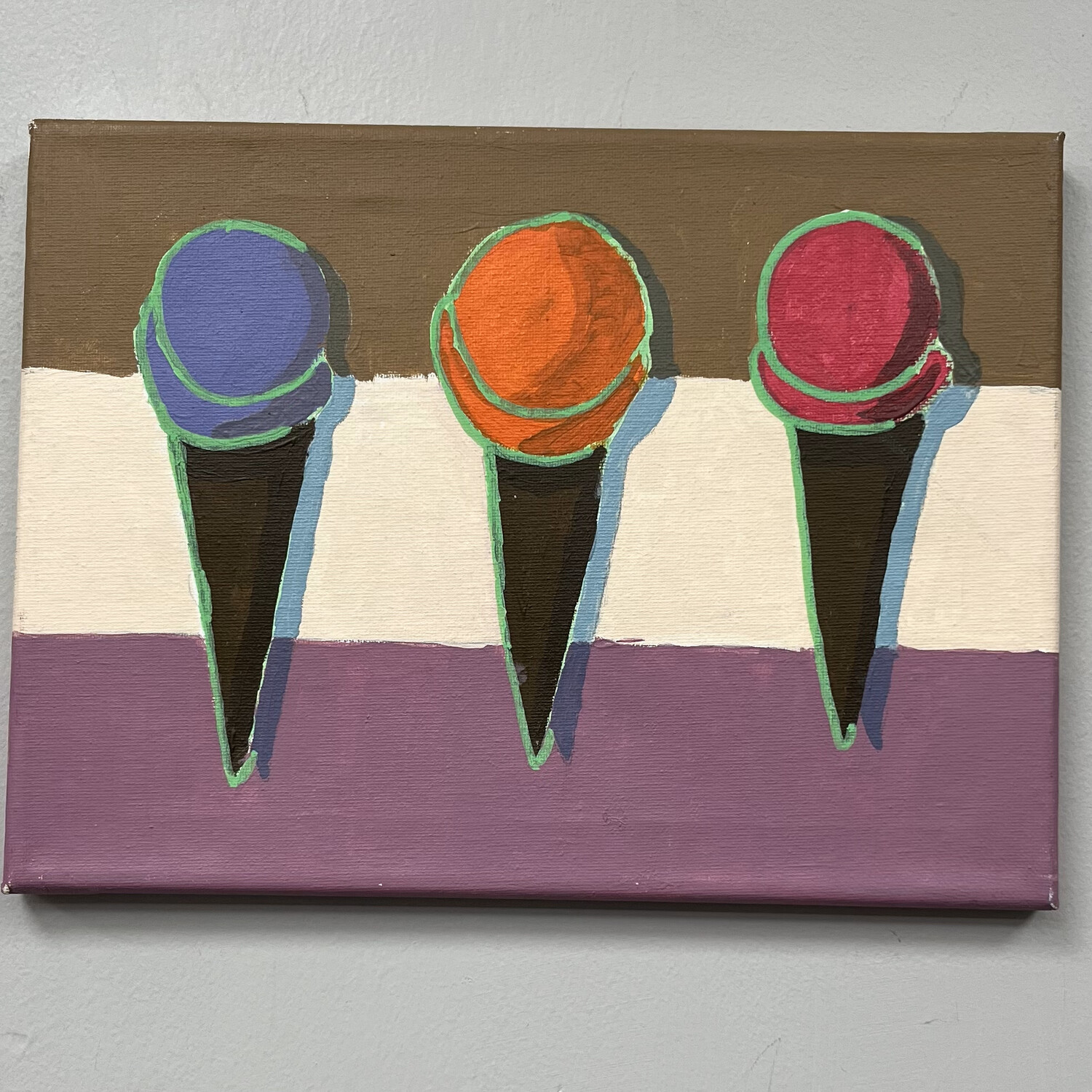Garrett Oldenburg, &#39;Ice Cream Baby&#39;, Acrylic on canvas