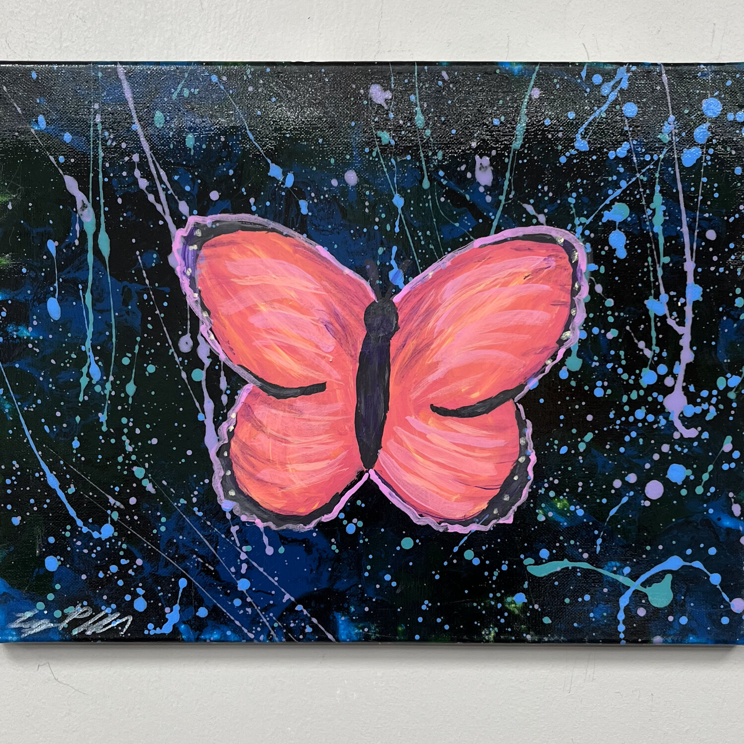 Liz Pfeiffer, &#39;Retro Butterfly&#39;, Acrylic on Canvas