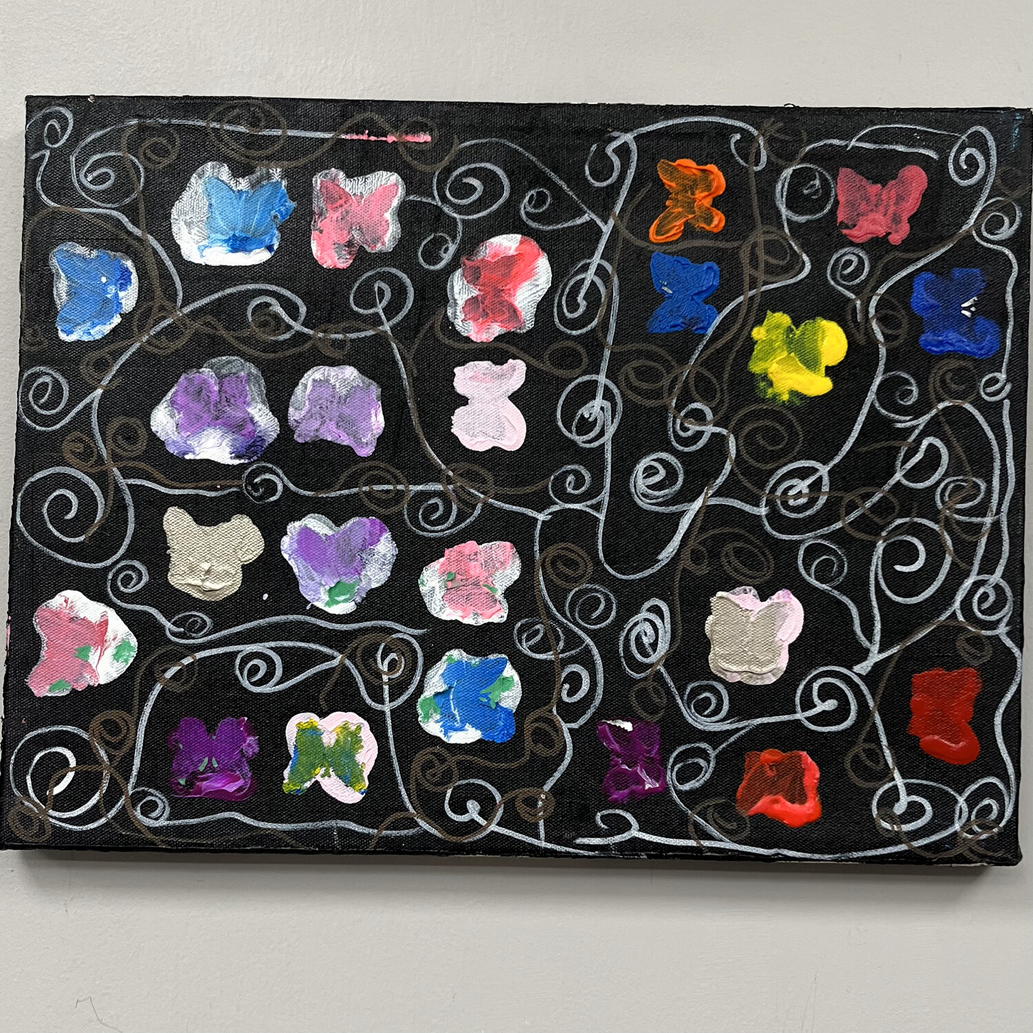 Megan Hill, &#39;Butterfly Party&#39;, Acrylic on Canvas