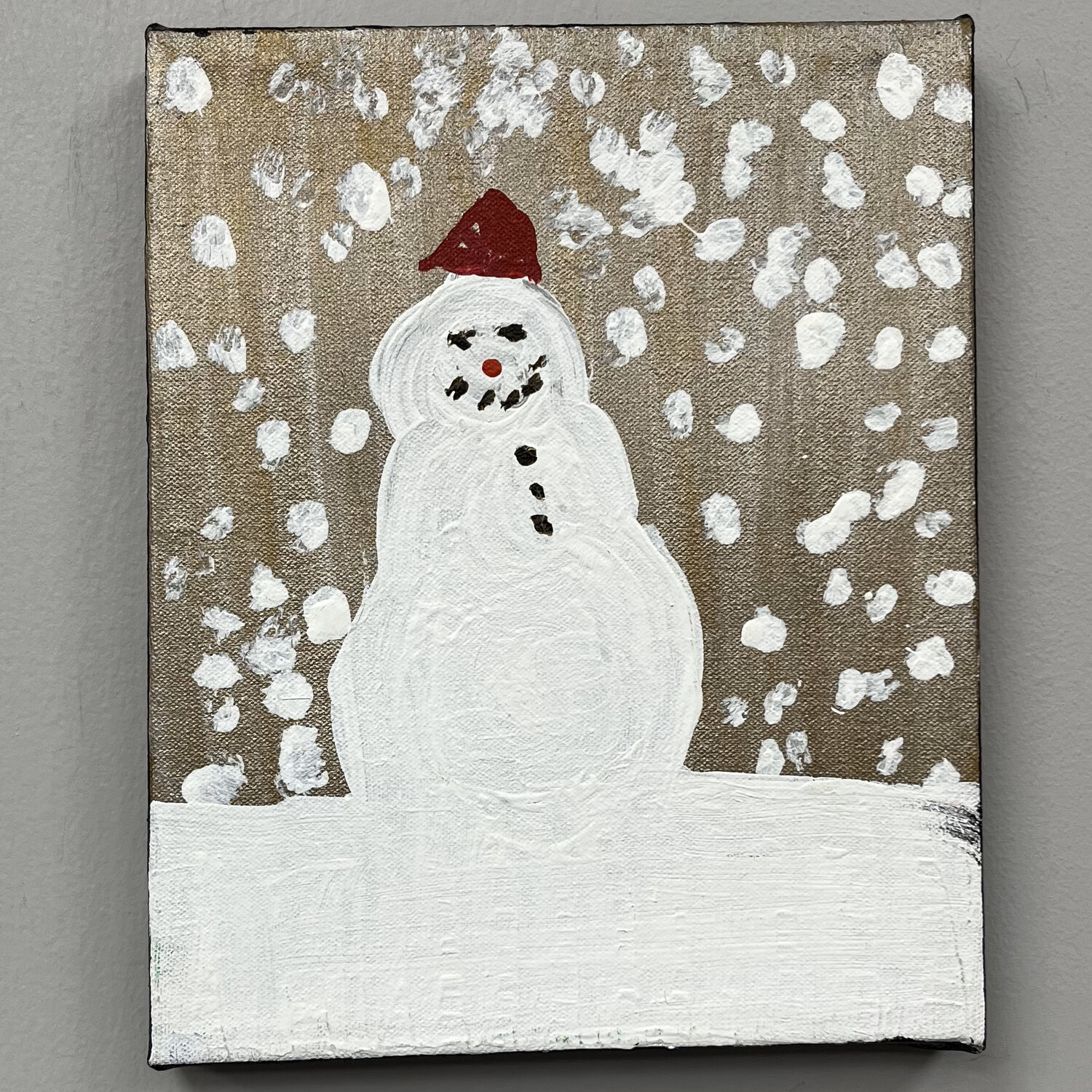 Megan Hill, Frosty, Acrylic on Canvas