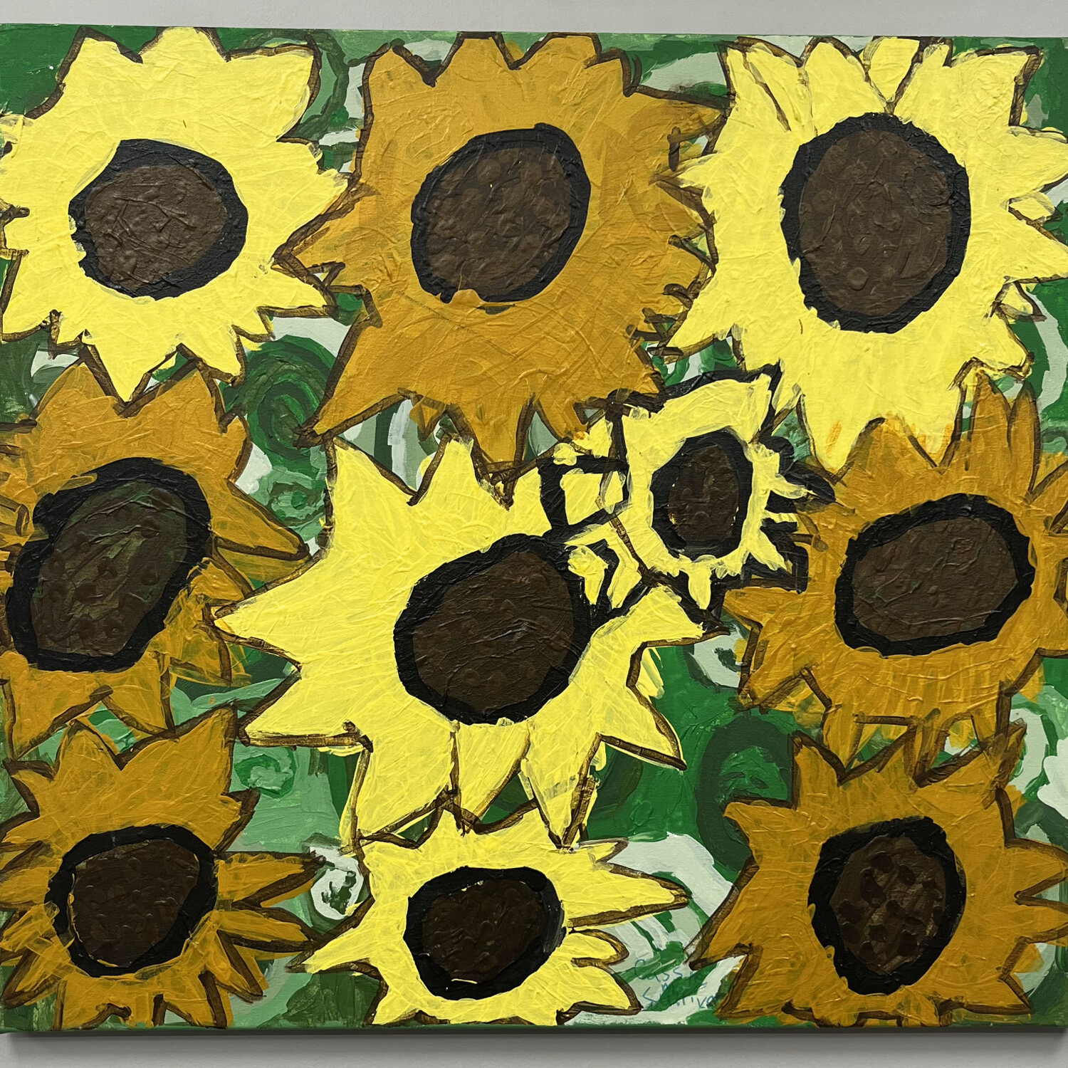 Cassie Sullivan, Summer Flowers, Acrylic on Canvas