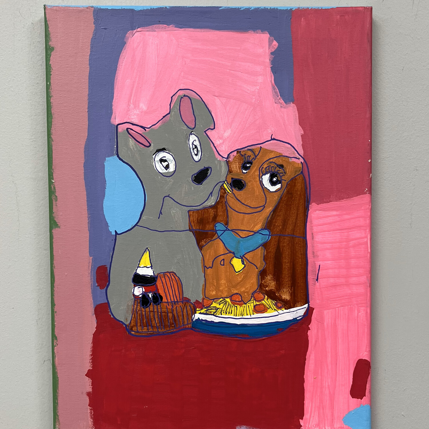 Erin Williams, &#39;Lady and The Tramp&#39; Acrylic on canvas