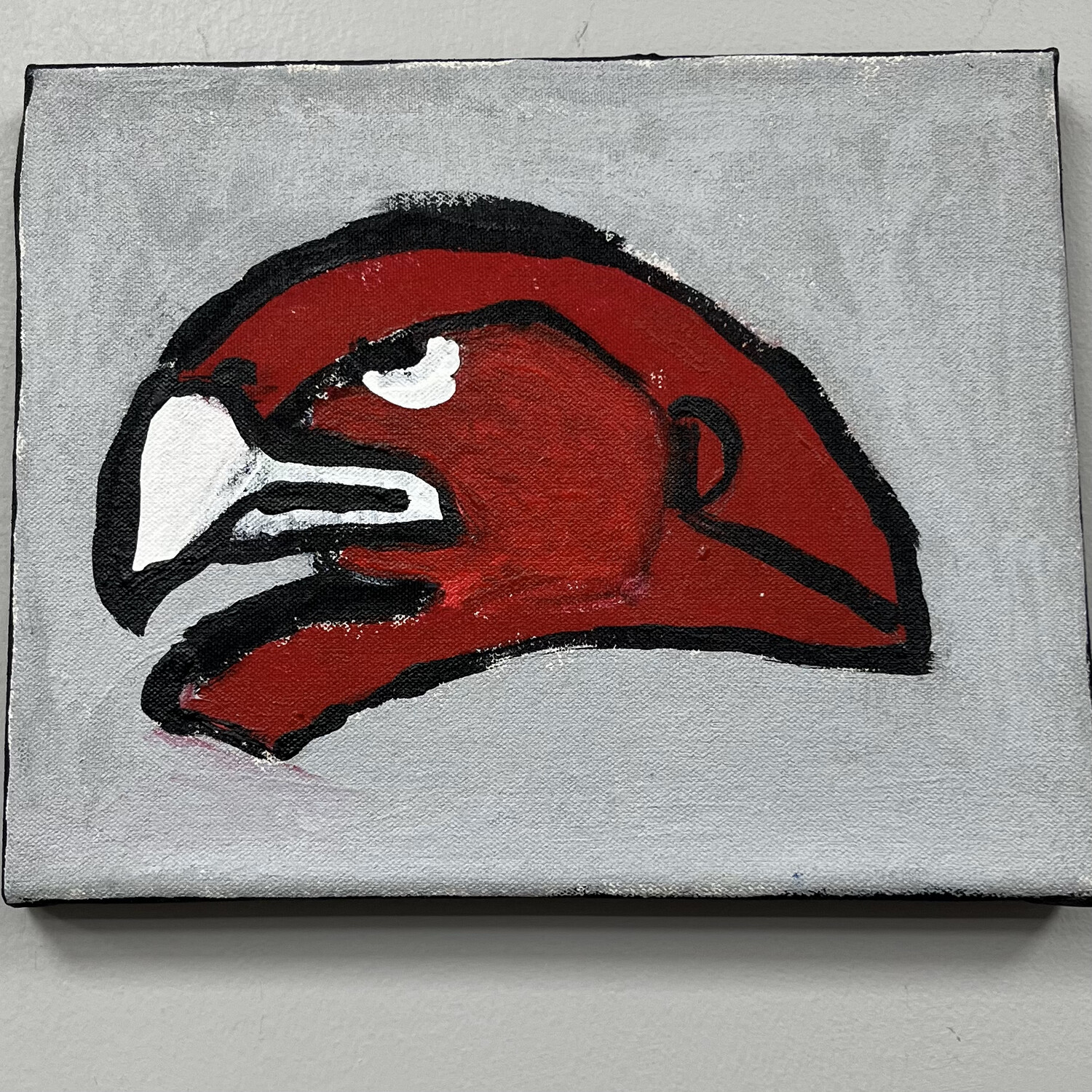 Evan Pohlman, Acrylic on Canvas, &#39;Redhawk&#39;