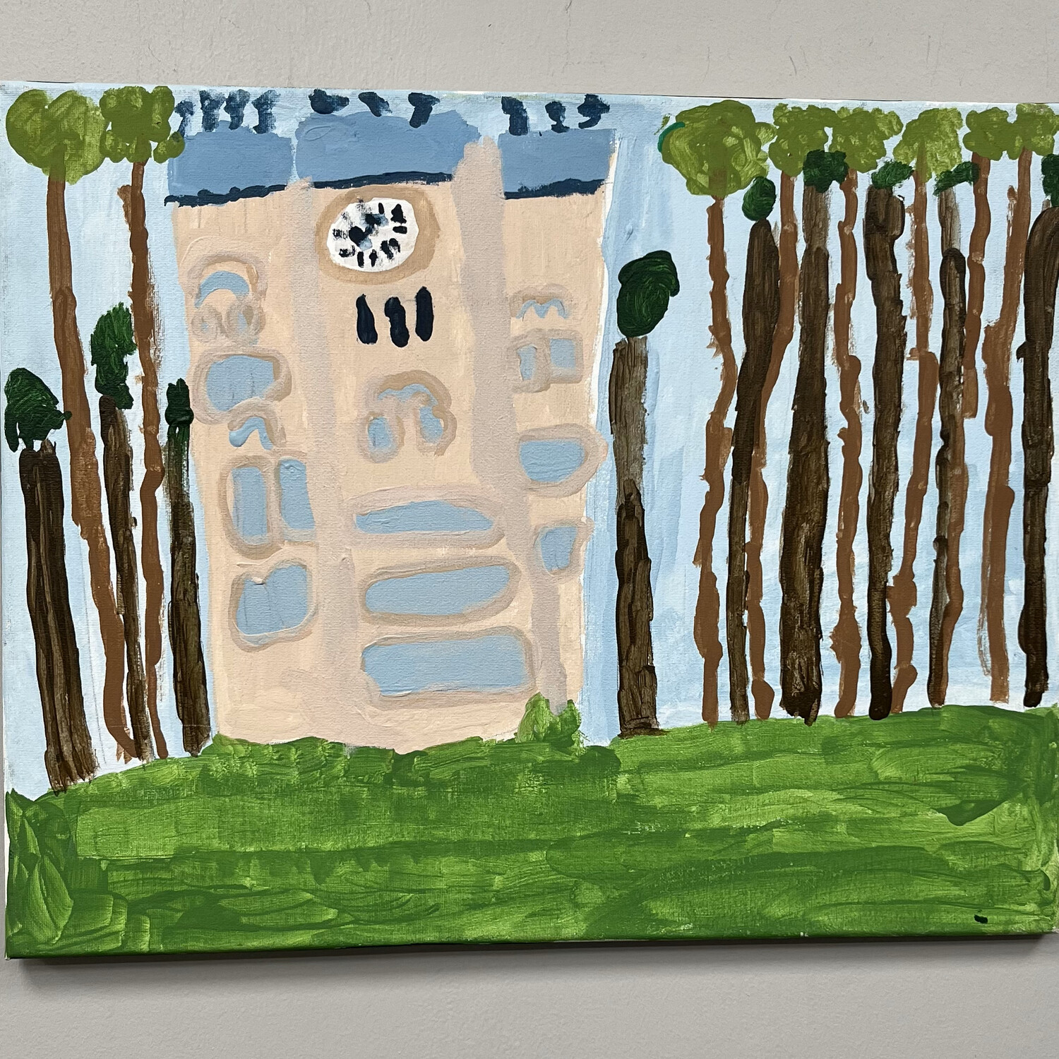 Evan Pohlman, Acrylic on Canvas, &#39;Historic Courthouse&#39;