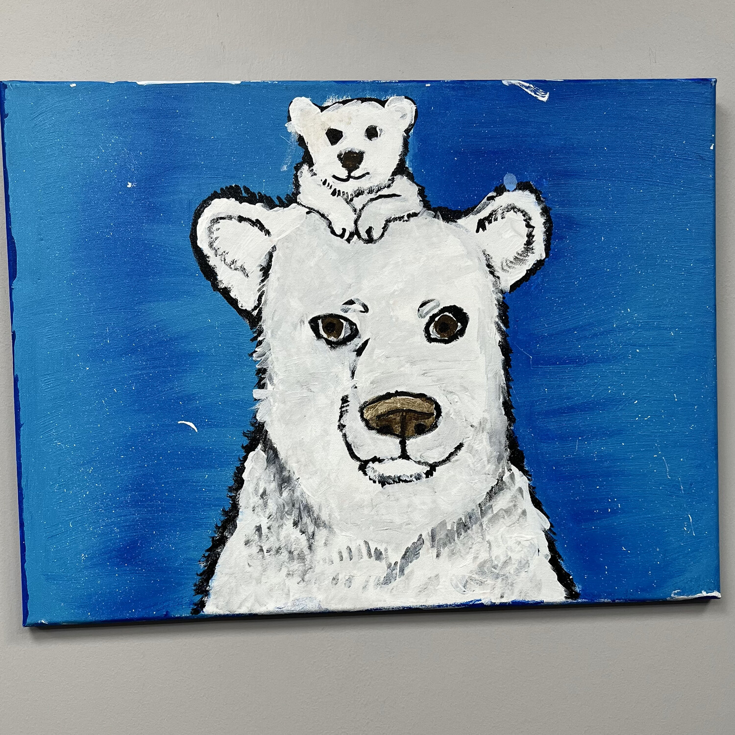 Evan Pohlman, Artic Snuggle, Acrylic on Canvas