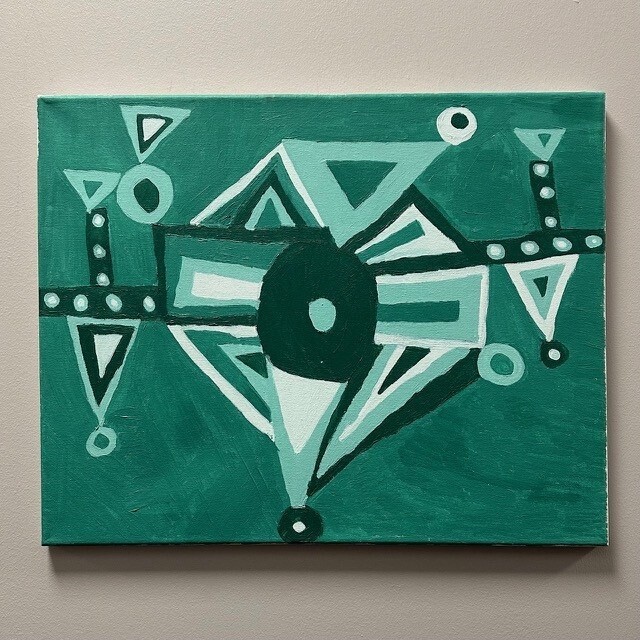 Allison Davis, &#39;Mint Madness&#39;, Acrylic on canvas