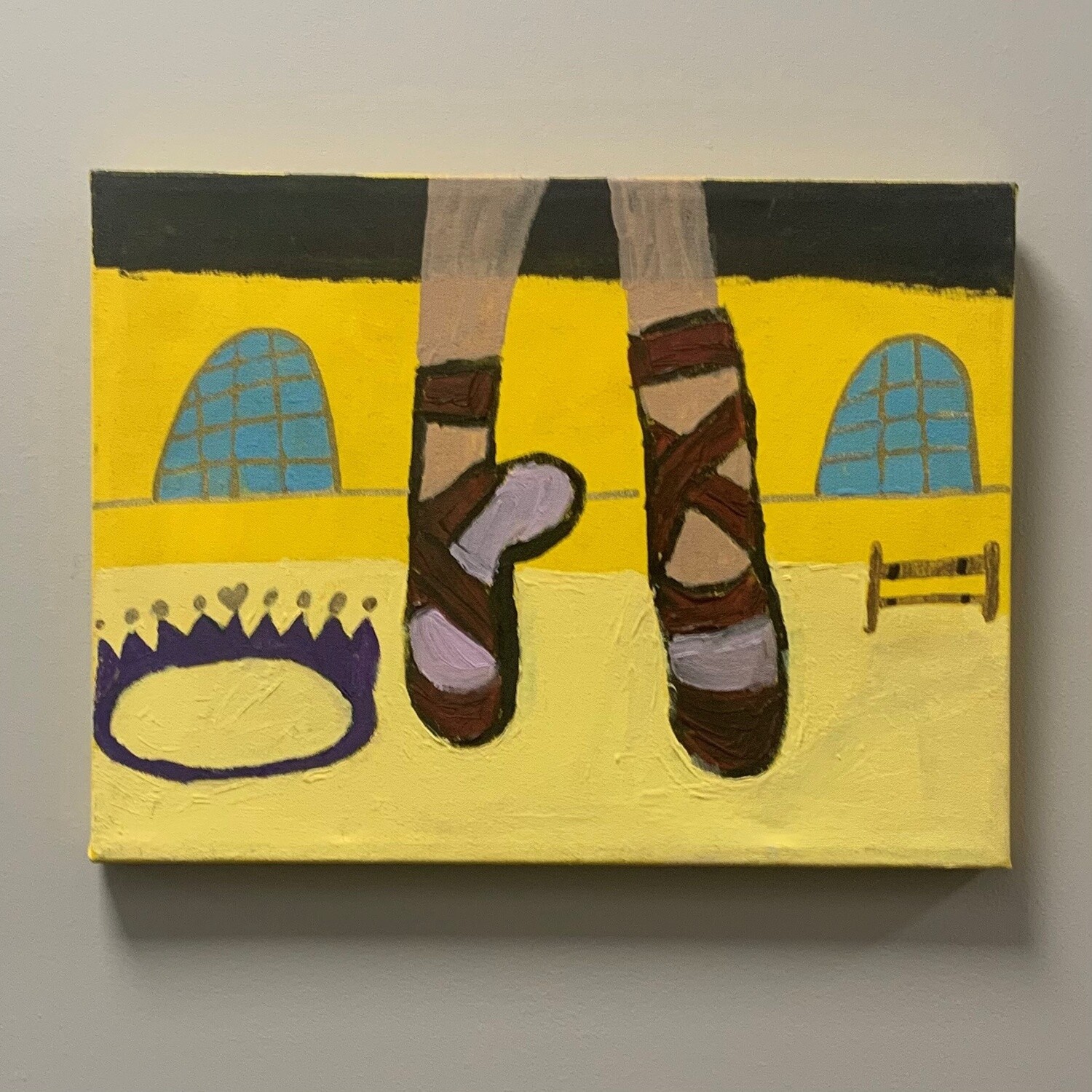 Studio, Ballet, Acrylic on Canvas