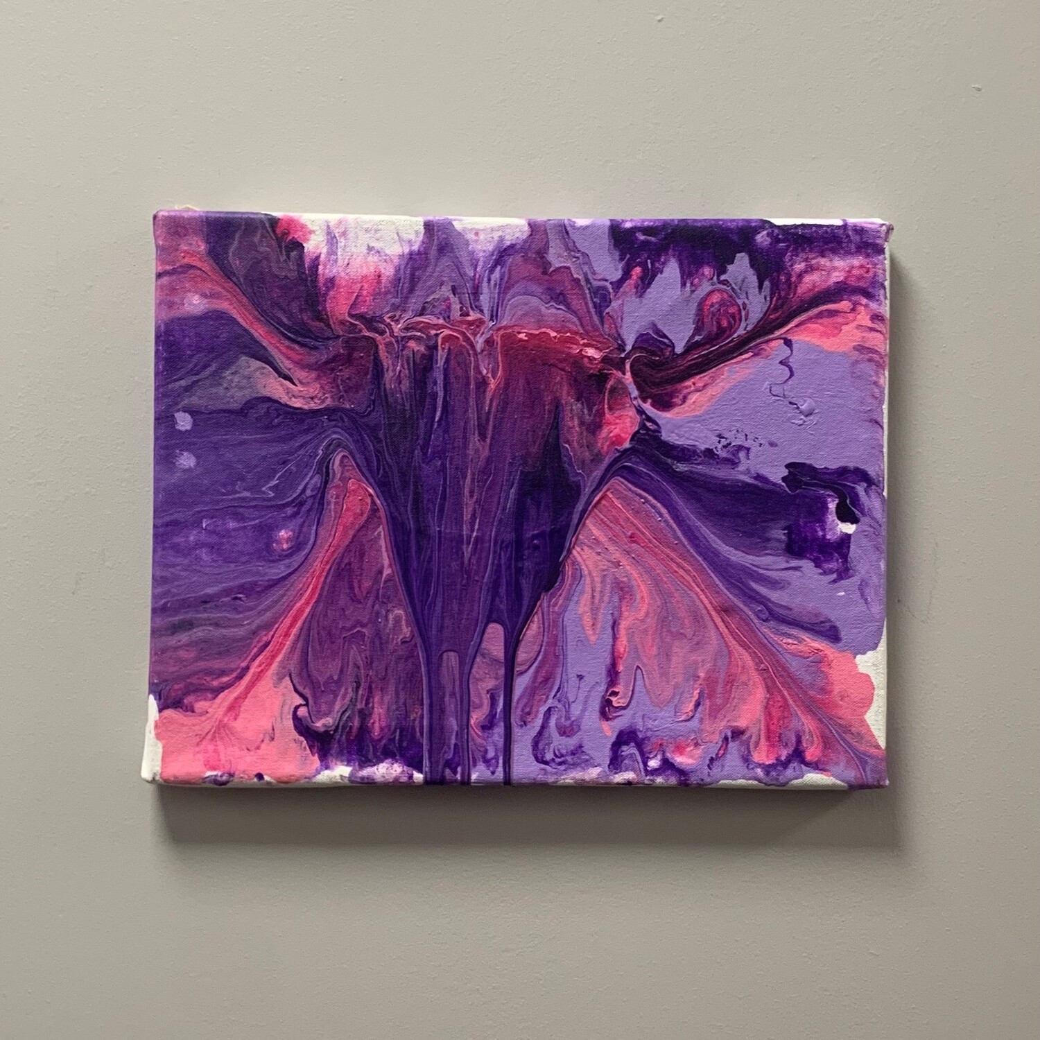Megan Hill, Pink &amp; Purple, Acrylic on Canvas