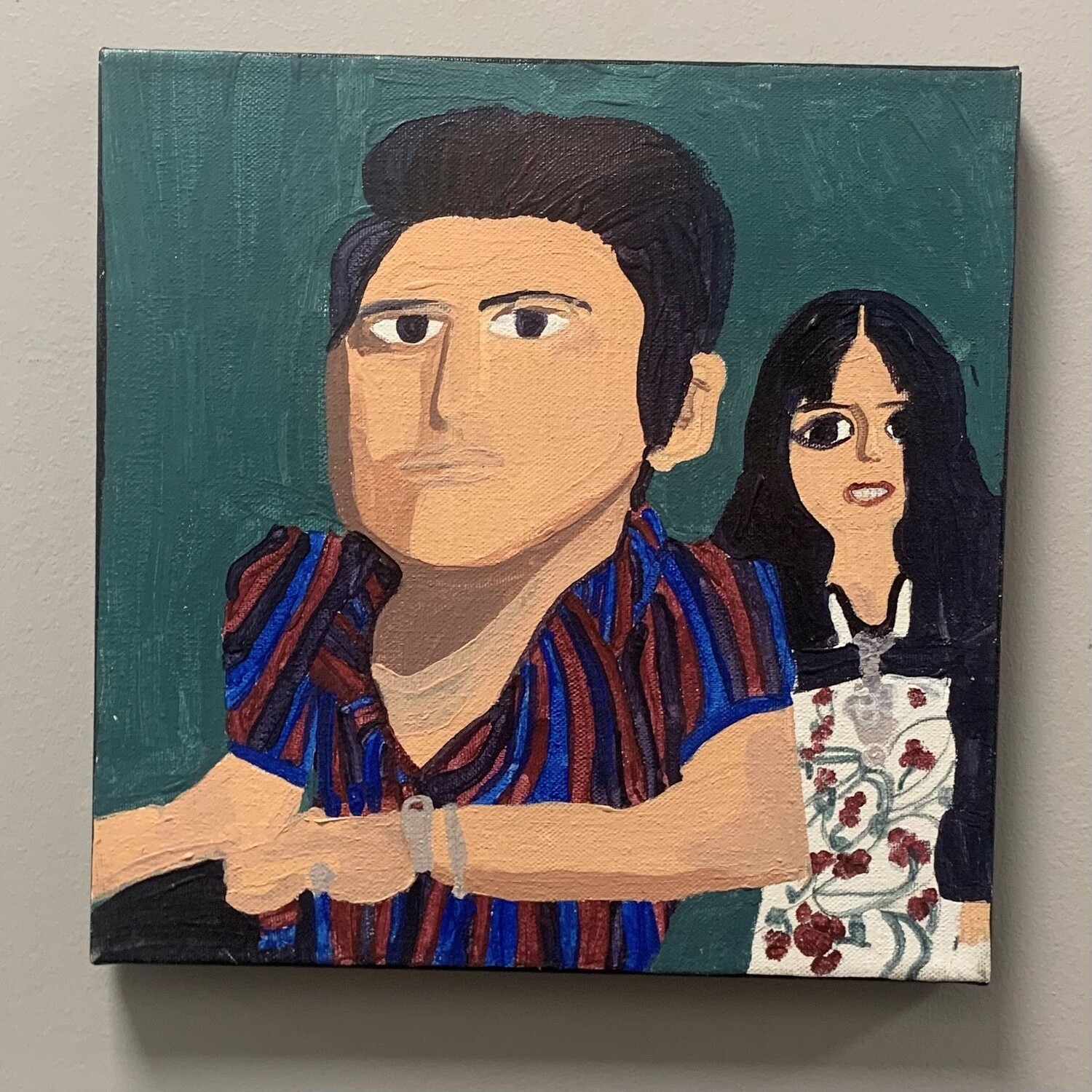 Studio, Elvis and Priscilla, Acrylic on Canvas