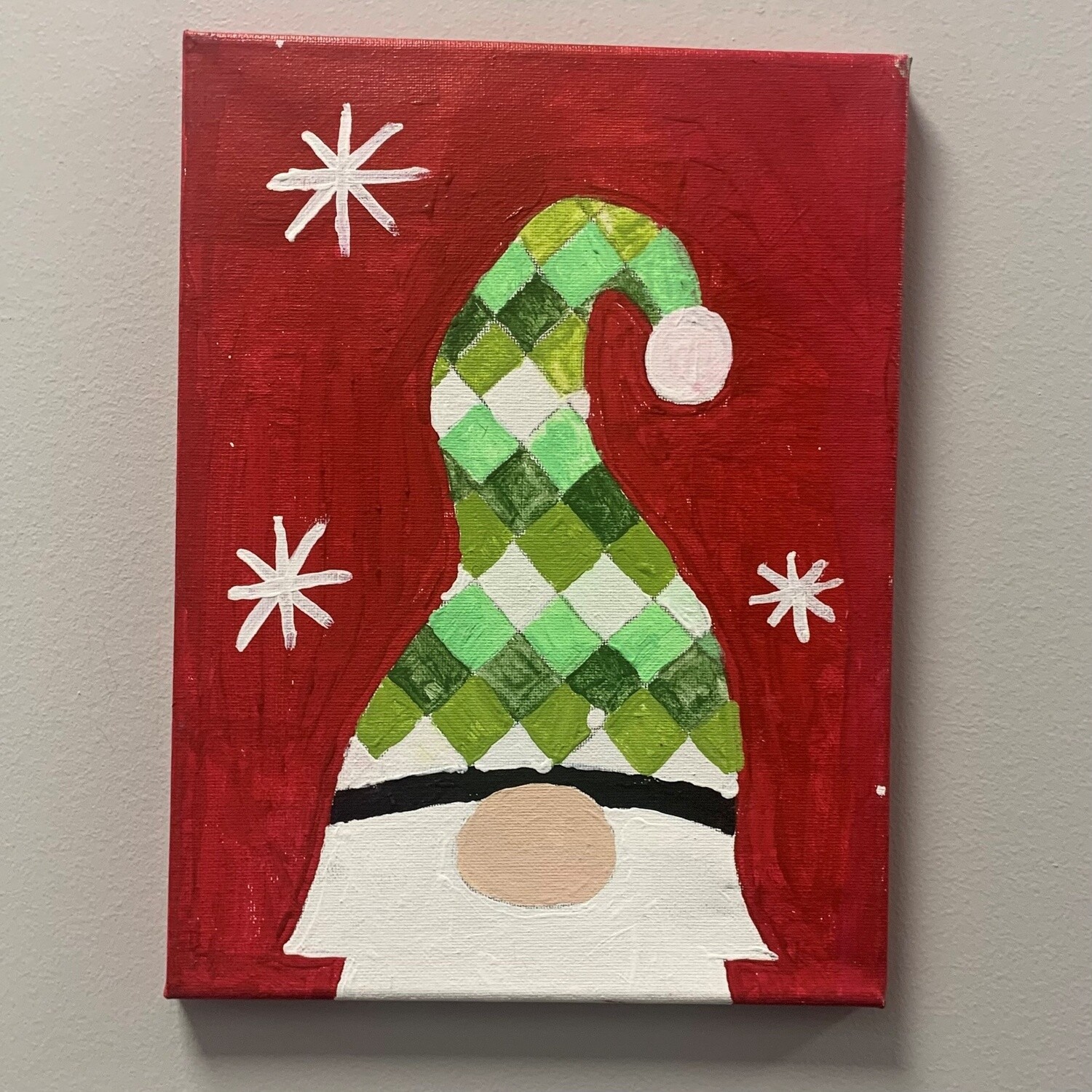 Studio, Acrylic on Canvas, &#39;Winter Gnome&#39;