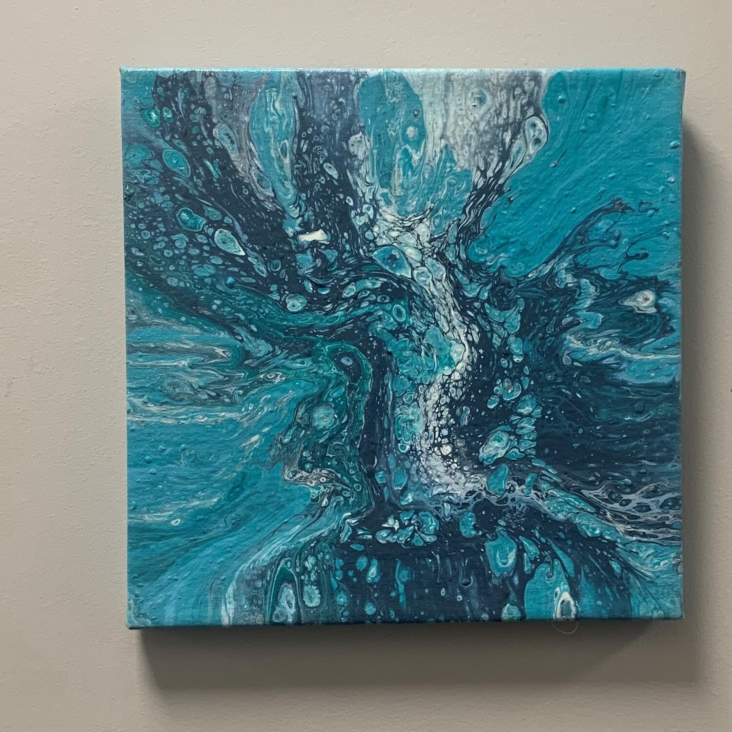 Studio, Acrylic on Canvas, &#39;Aqua Splash&#39;