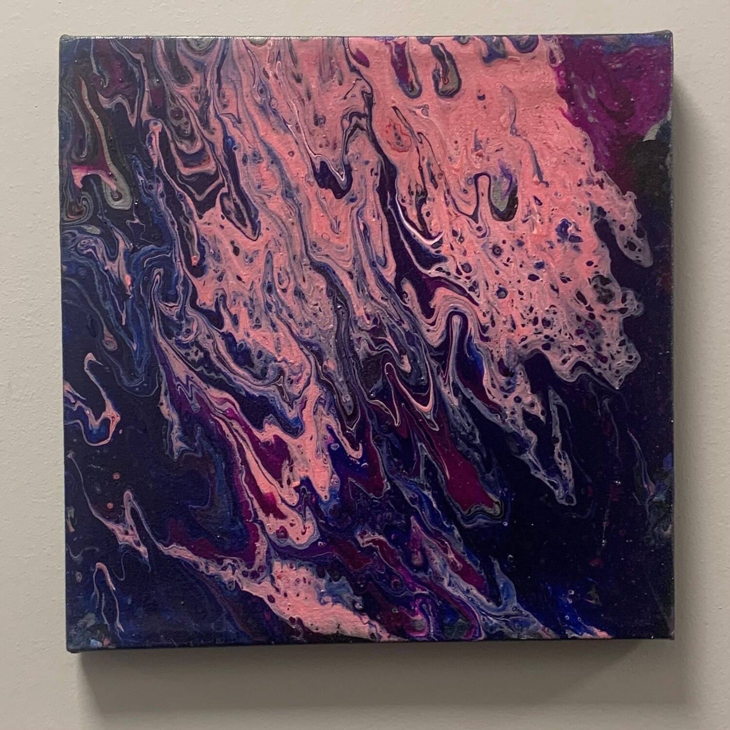 Studio, Flowing Purple, Acrylic on Canvas