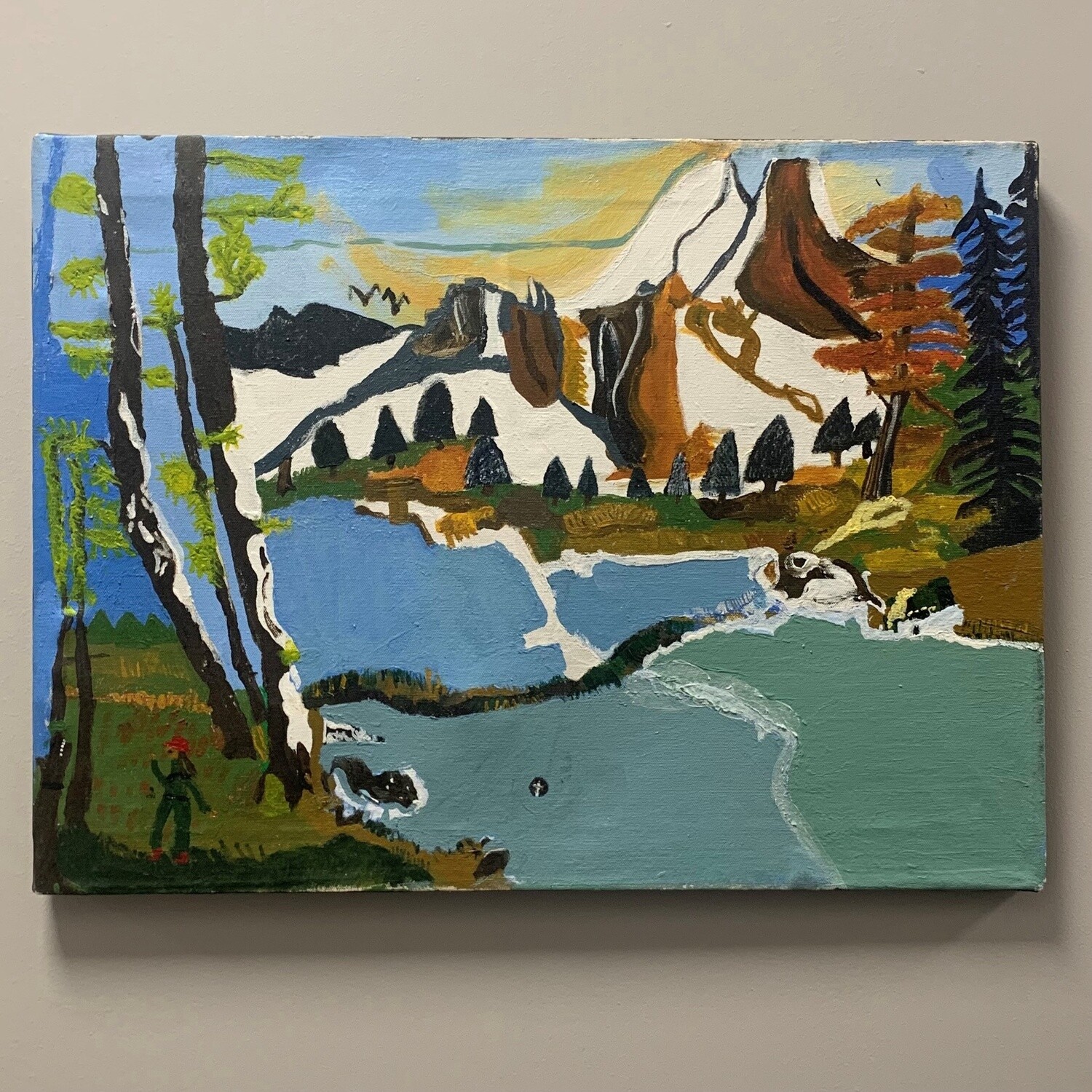 Studio, On the Land, Acrylic on Canvas
