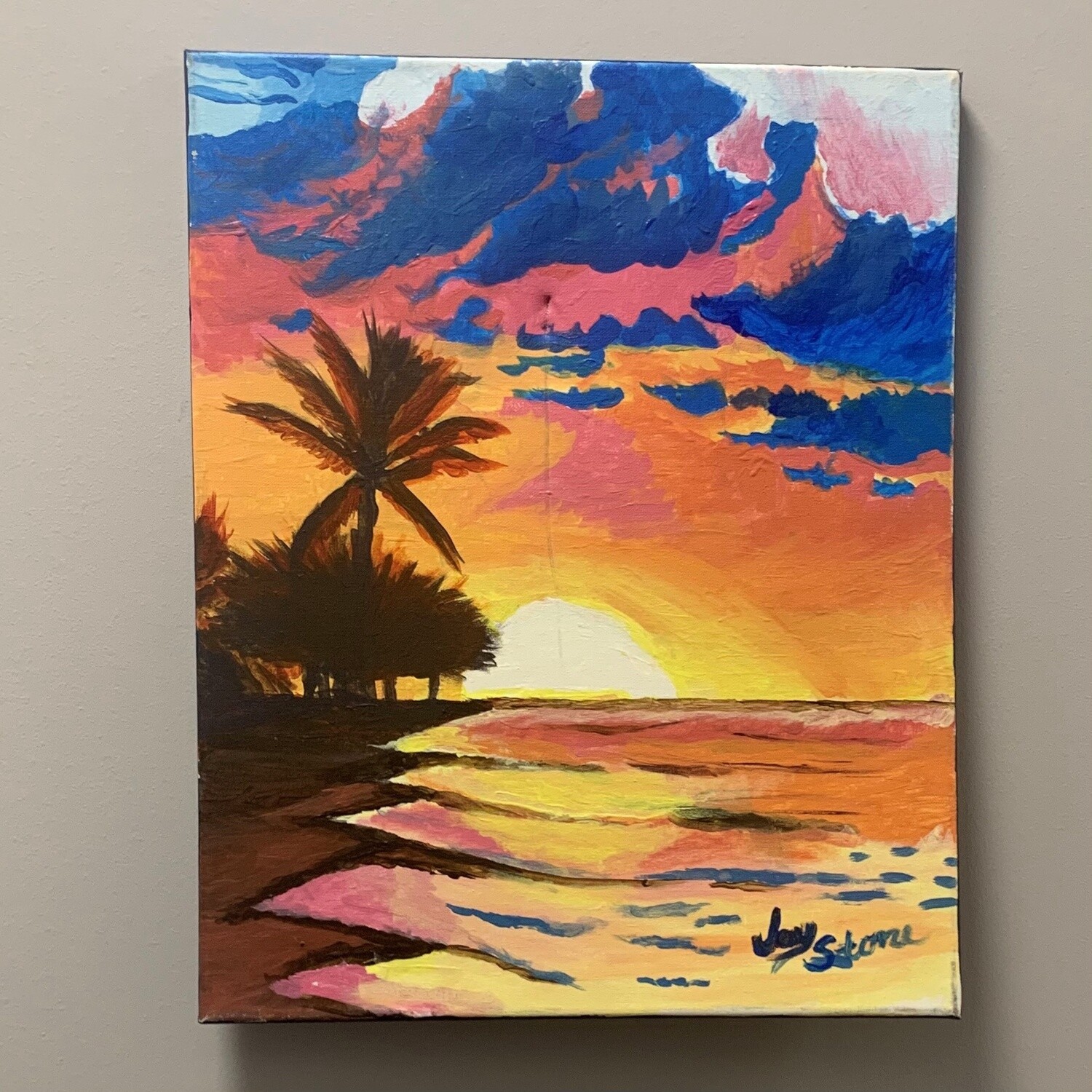 Studio, Tropical Paradise, Acrylic on Canvas