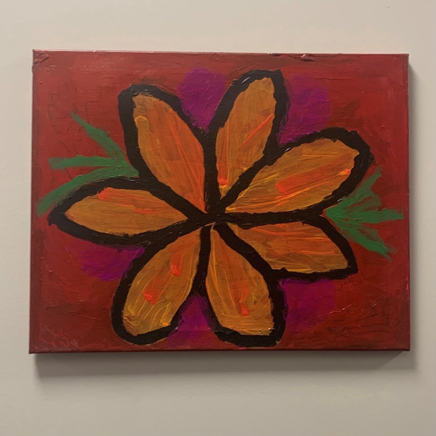 Studio, Acrylic on Canvas, Warm Bloom
