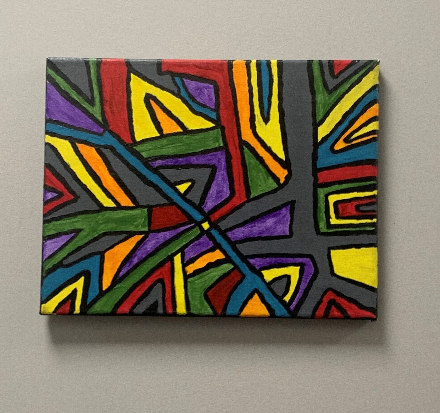 Theresa Allen, Abstract Roads, Acrylic on Canvas
